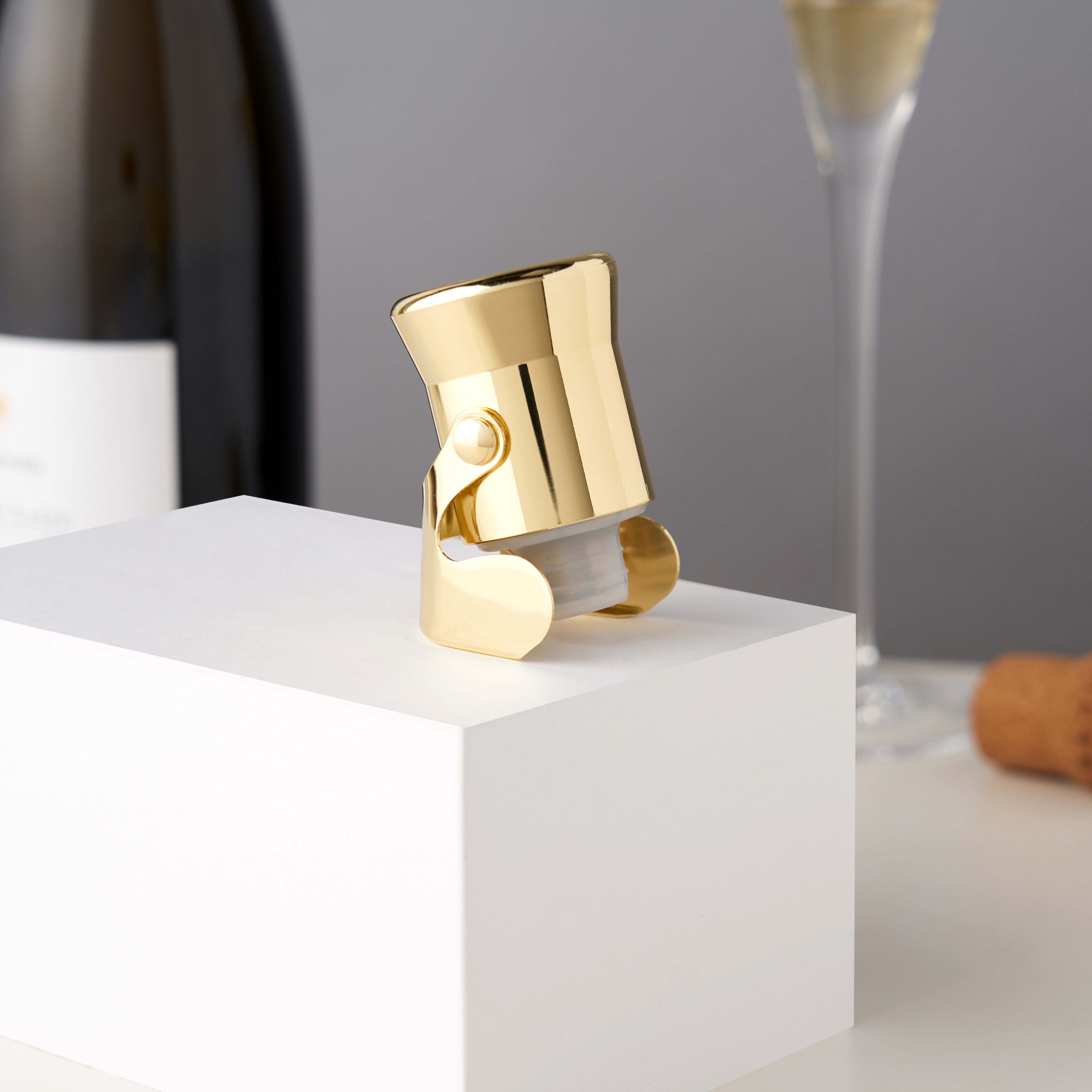 Premium Belmont Heavyweight Champagne Stopper - Airtight Seal for Sparkling Wine & Prosecco - Perfect for Parties, Weddings & Celebrations