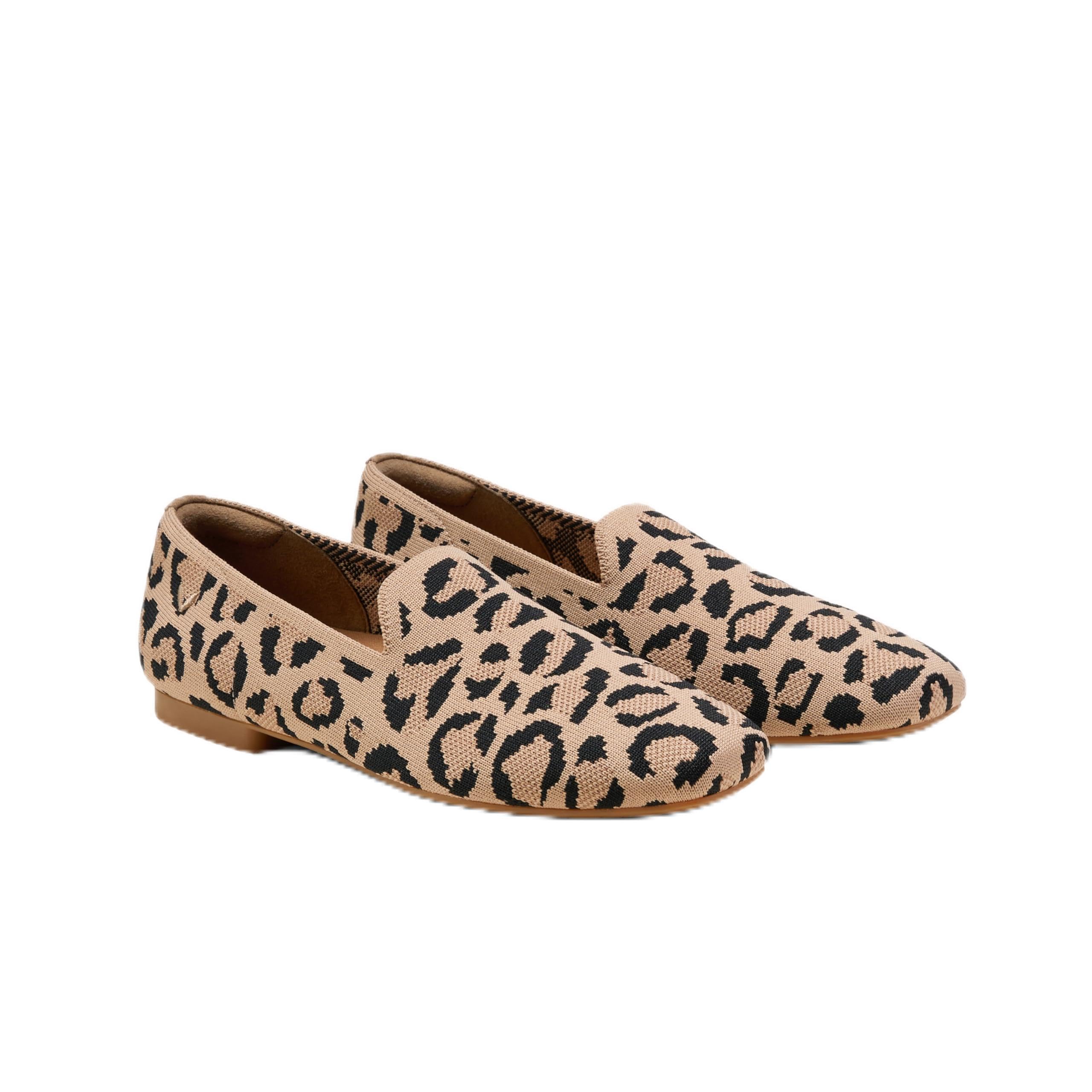 VIVAIA Women's Washable Slip-On Loafers - Comfortable Square-Toe Casual Flats for Work, Travel & Everyday Wear - Breathable Machine Washable Shoes for Women