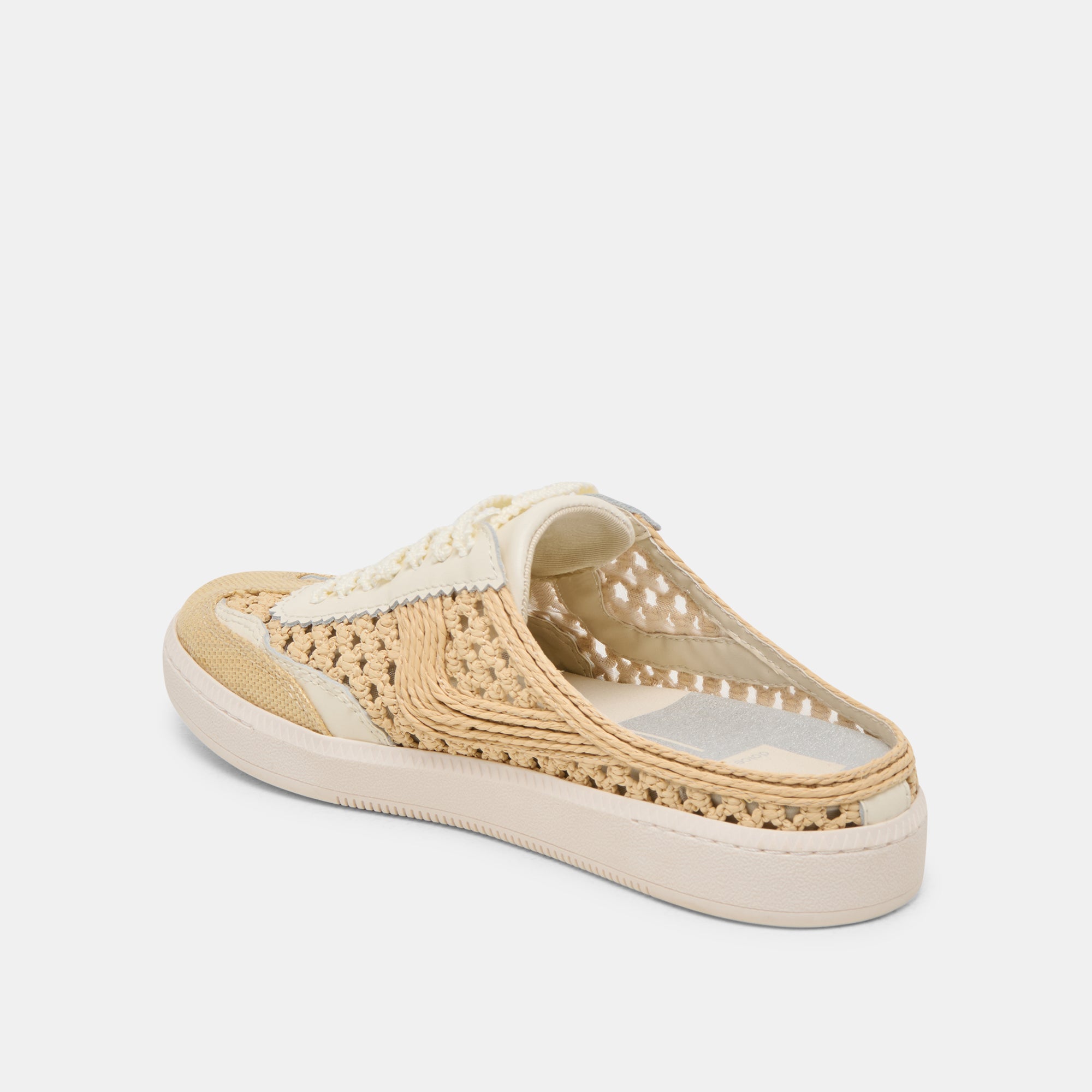 Notice Slide Woven Sneakers LT Natural Woven Raffia - Comfortable Summer Casual Shoes for Women | Perfect for Beach, Vacation, and Everyday Wear