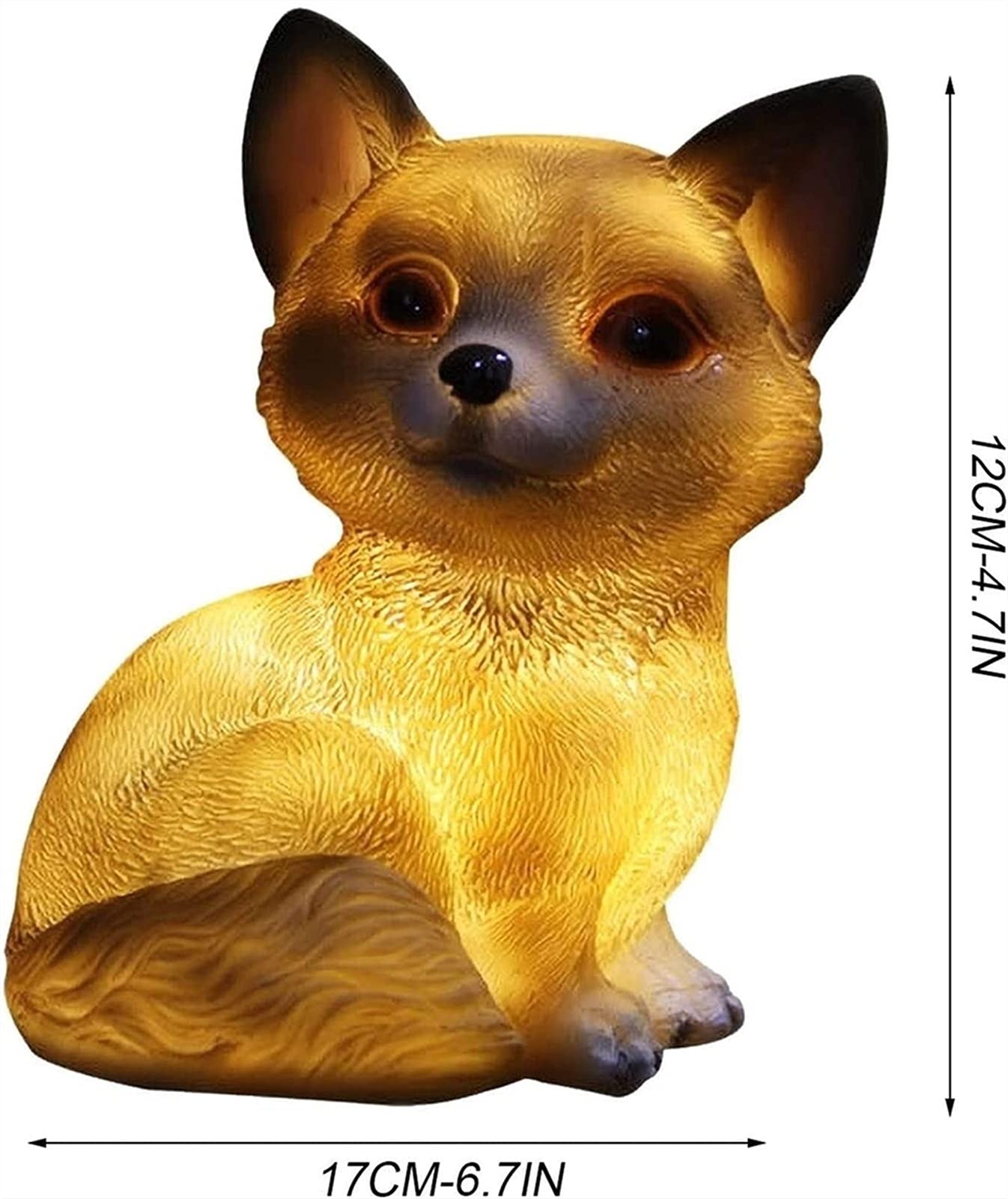 Solar Powered Rabbit Resin Sculpture Lamp - Waterproof Outdoor Garden Decor, Animal Statue Art for Lawn, Courtyard, Home & Office Ornaments | Perfect for Patio Lighting, Backyard Decorations & Gift Ideas