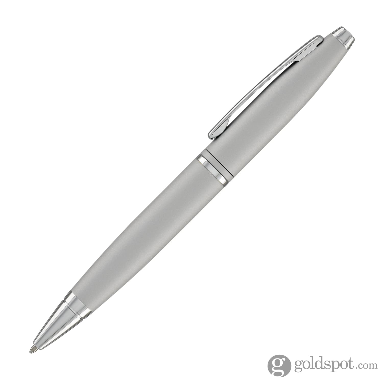 Cross Calais Ballpoint Pen in Satin Chrome - Premium Stainless Steel Writing Pen for Office, Business & Gifts - Smooth Writing Experience for Professionals & Students