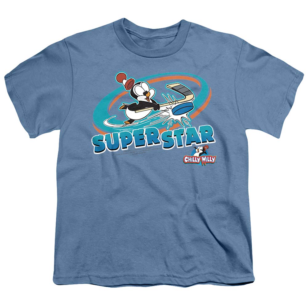 Chilly Willy Slap Shot Unisex Youth T-Shirt | Hockey Fan Apparel for Boys & Girls | Perfect for Games, Practices & Casual Wear