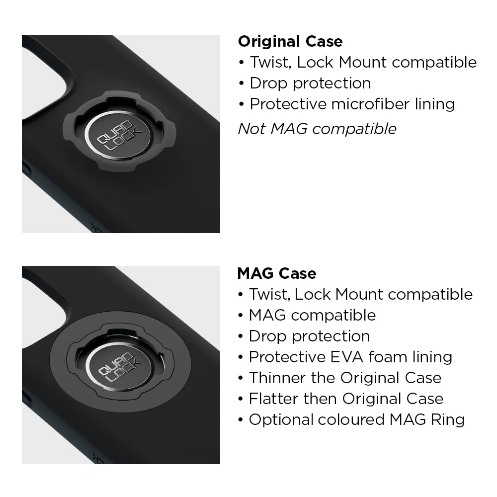 Quad Lock Stem/Handlebar Bike Phone Mount Kit with MAG Case for Samsung Galaxy S22 Ultra - Secure Cycling Phone Holder for Outdoor Sports & Commuting