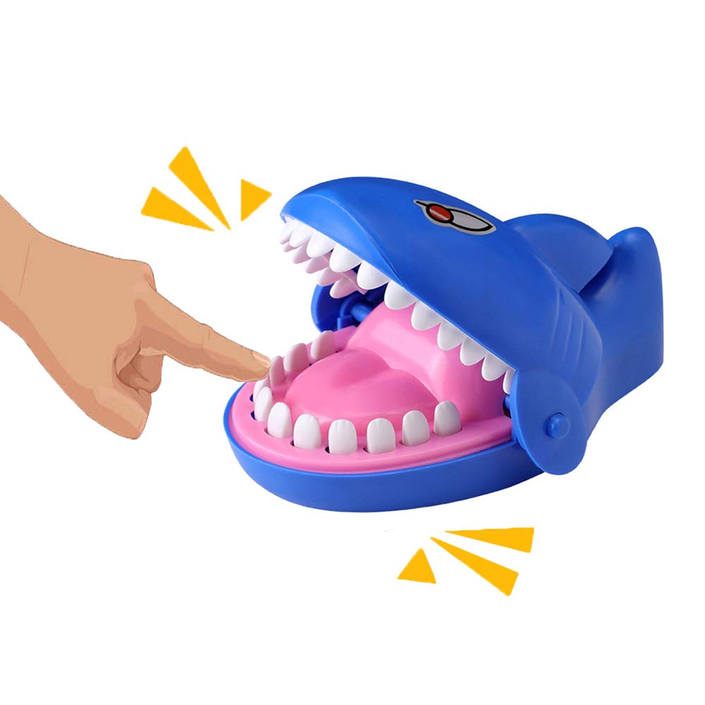 Fun Shark Dentist Teeth Biting Finger Game - Cute & Funny Chomping Toy for Kids - Daring Test Challenge - Perfect for Birthday Parties, Family Game Nights & Classroom Activities
