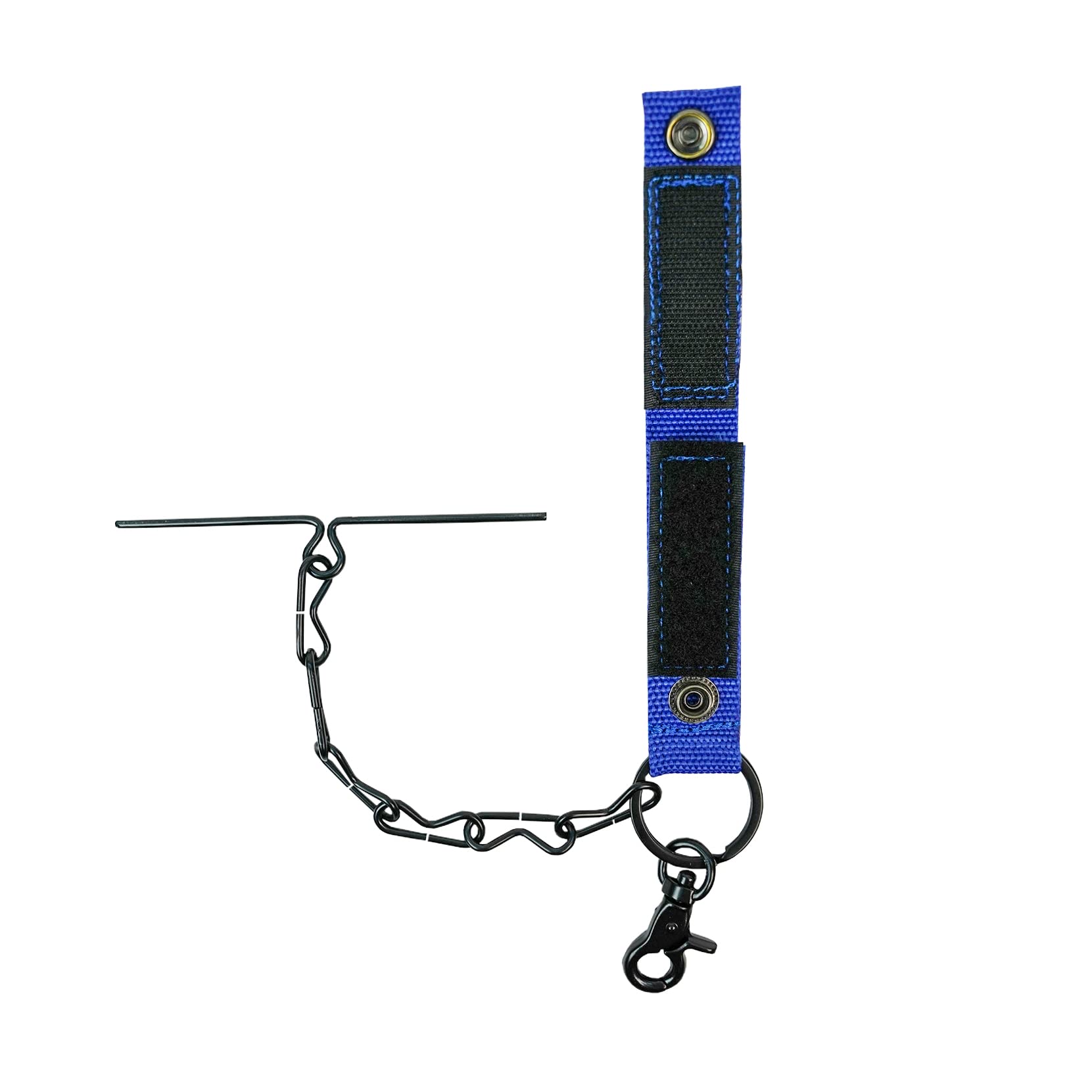 Professional MELOTOUGH Tape Thong for Tool Belt - Electricians Tape Holder with Keyring & Trigger Snap Hook (Blue, 2 Pack) - Perfect for Construction, HVAC & DIY Projects