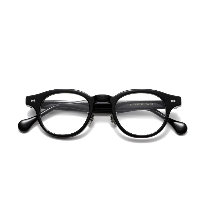 Aror Unisex Full Rim Oval Round Acetate Eyeglasses 842537 - Lightweight & Durable Frame for Men & Women - Perfect for Reading, Working & Daily Wear