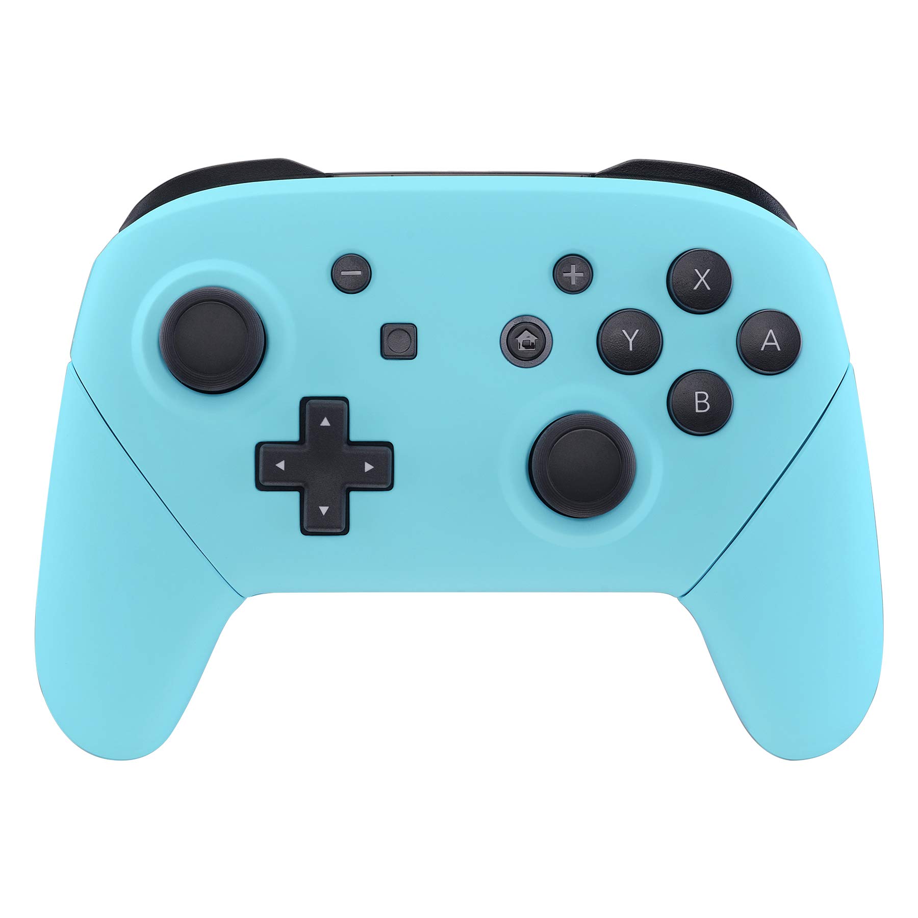 eXtremeRate Heaven Blue Faceplate & Backplate Replacement Handles for Nintendo Switch Pro Controller - DIY Grip Housing Shell Cover (Controller Not Included) | Perfect for Customization, Repair, and Gaming Accessories Upgrade