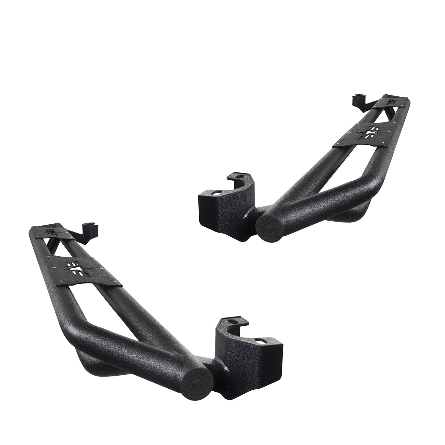 Wrangler Rock Slider Running Boards Side Step Nerf Bars for Jeep Wrangler JK Unlimited 2007-2018 4-Door - Heavy Duty Off-Road Protection & Easy Entry for Adventure & Daily Driving