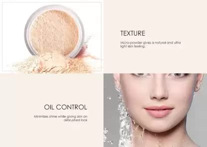 Oil-Free Loose Powder Makeup Base - Lightweight & Long-Lasting for Flawless Matte Finish | Perfect for Daily Wear, Oily Skin Control & Makeup Setting