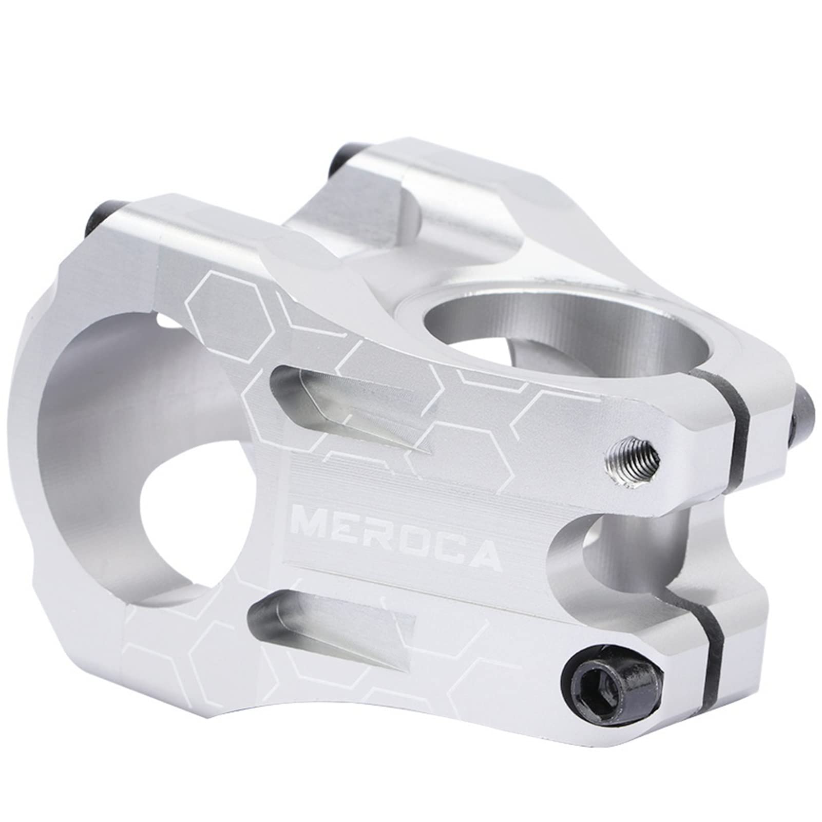 **KBBKIC 31.8 Bike Stem - Ultralight 35mm CNC Aluminum Alloy Bicycle Handlebar Stem for Mountain, Road & Downhill Bikes - Silver | Durable & Lightweight for High-Performance Cycling**    *(Use Case: Perfect for mountain biking, road racing, and downhill cycling, offering superior strength and weight savings for competitive riders.)*
