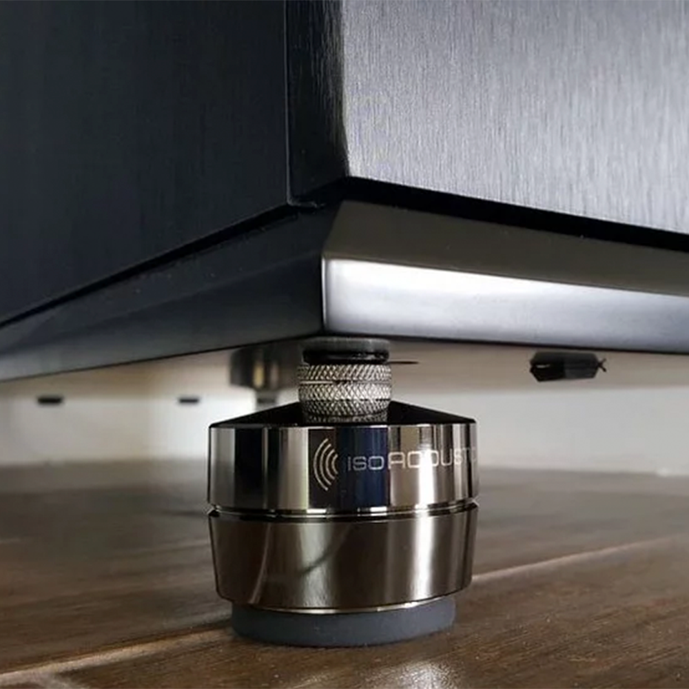 IsoAcoustics GAIA II Premium Speaker Isolation Feet - Reduce Vibrations & Improve Audio Clarity for Home Theater & Studio Monitors