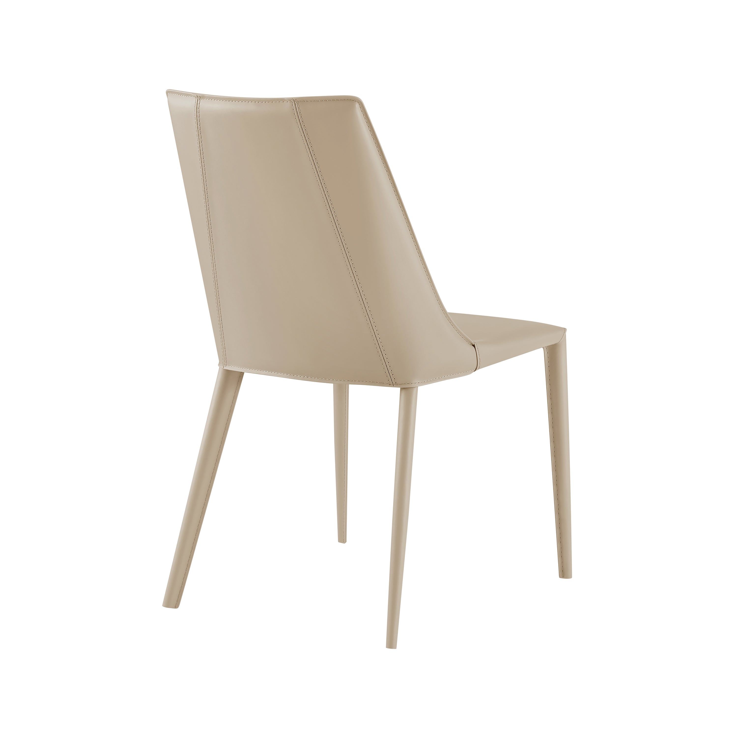 Kalle Side Leather Dining Chair - Modern & Comfortable Leather Seat for Kitchen, Dining Room, Restaurant - Perfect for Home Decor & Entertaining