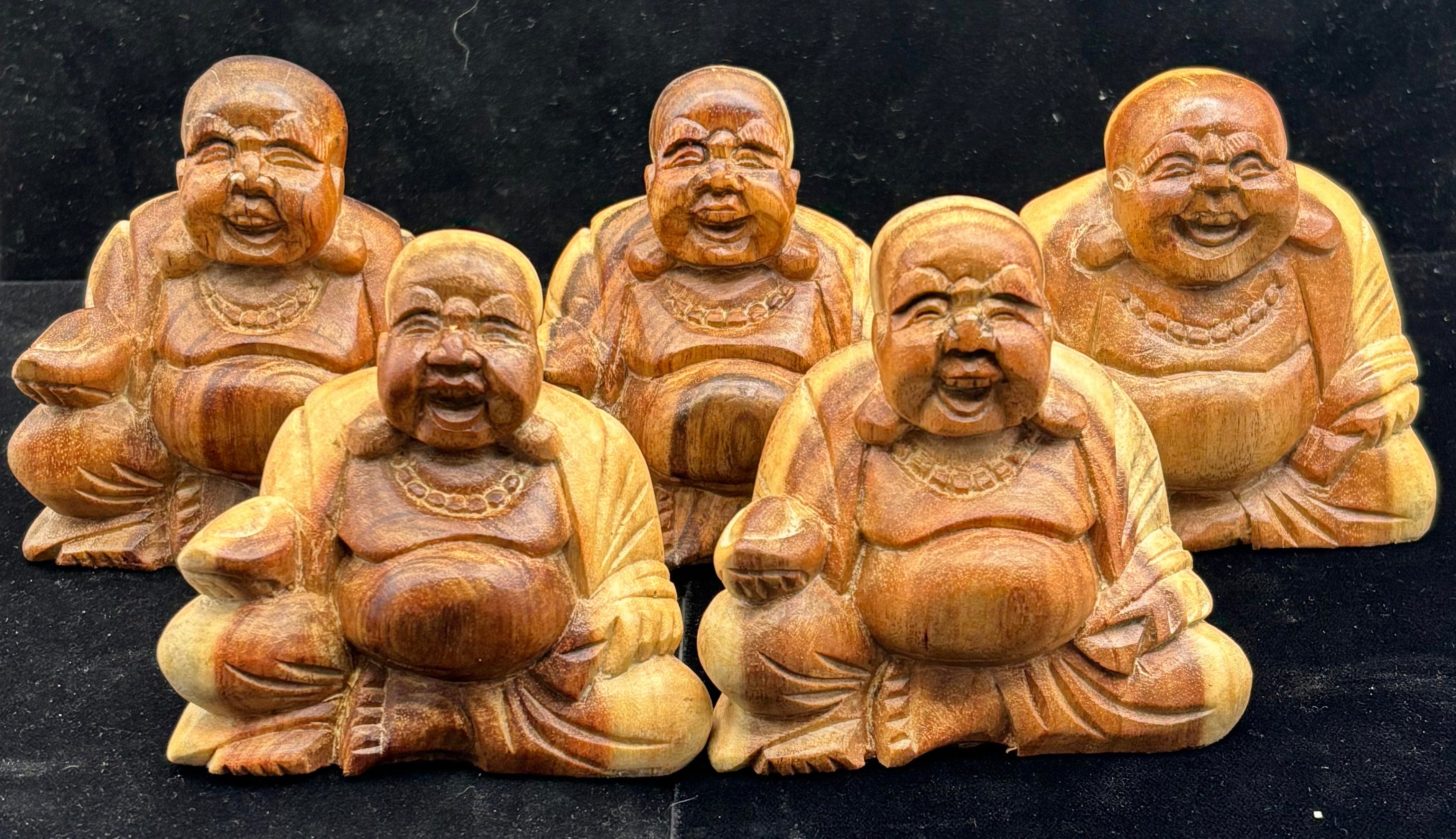 Handcrafted Buddha Teak Wood Carvings - Spiritual Home Decor & Meditation Room Statue for Yoga, Zen, and Feng Shui Spaces