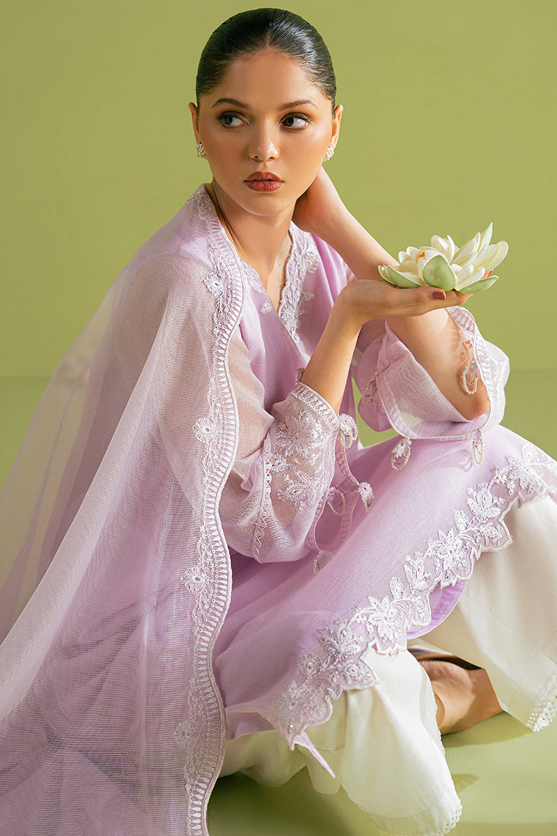LAVENDER BLISS 2 PC SET (SHIRT & DUPATTA) - Elegant Indian Ethnic Wear for Women, Perfect for Weddings, Festivals & Special Occasions