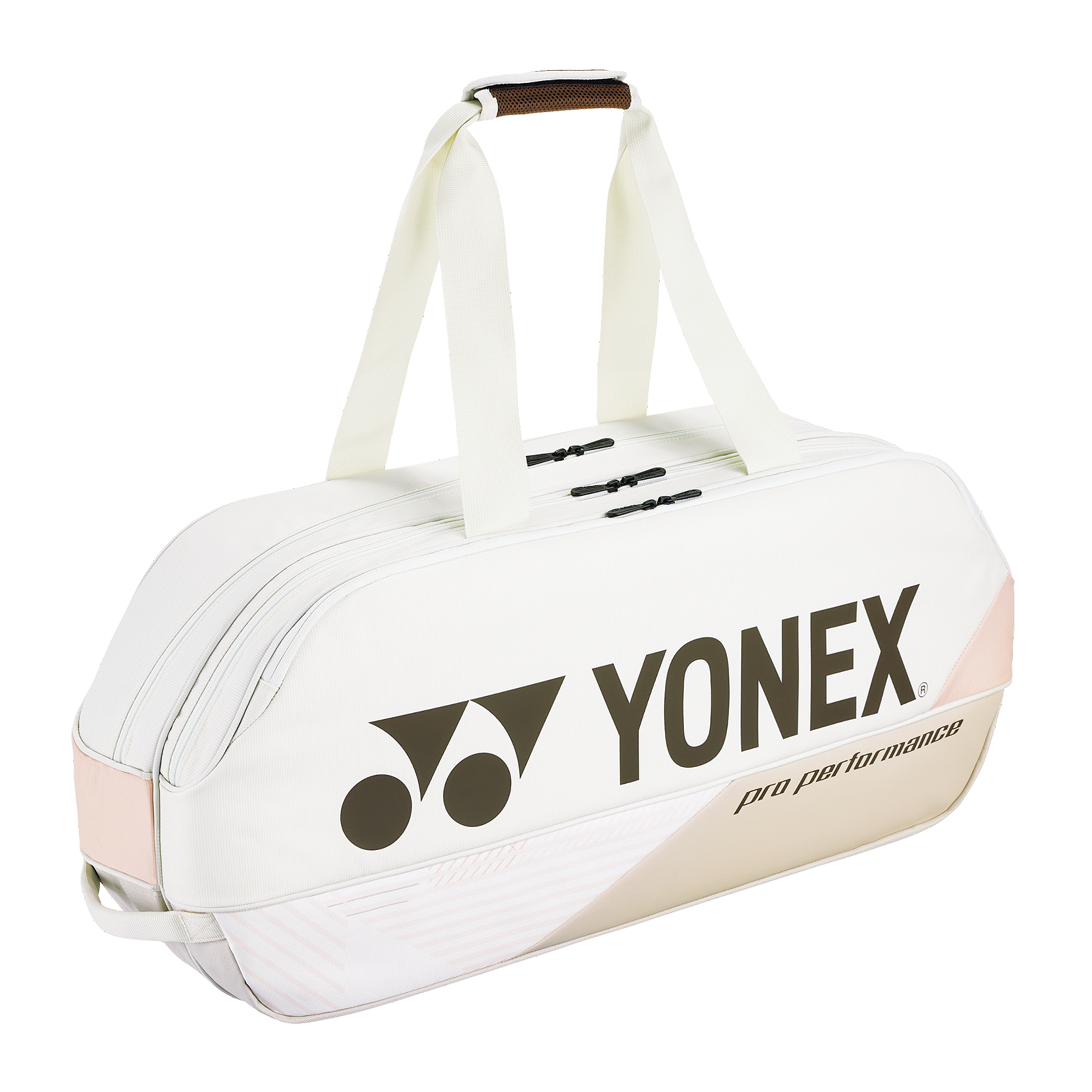 Yonex Pro Badminton Tennis Tournament Sports Bag 6-Pack BA92431WEX Sand Beige - Perfect for Tournaments, Training & Gym Storage