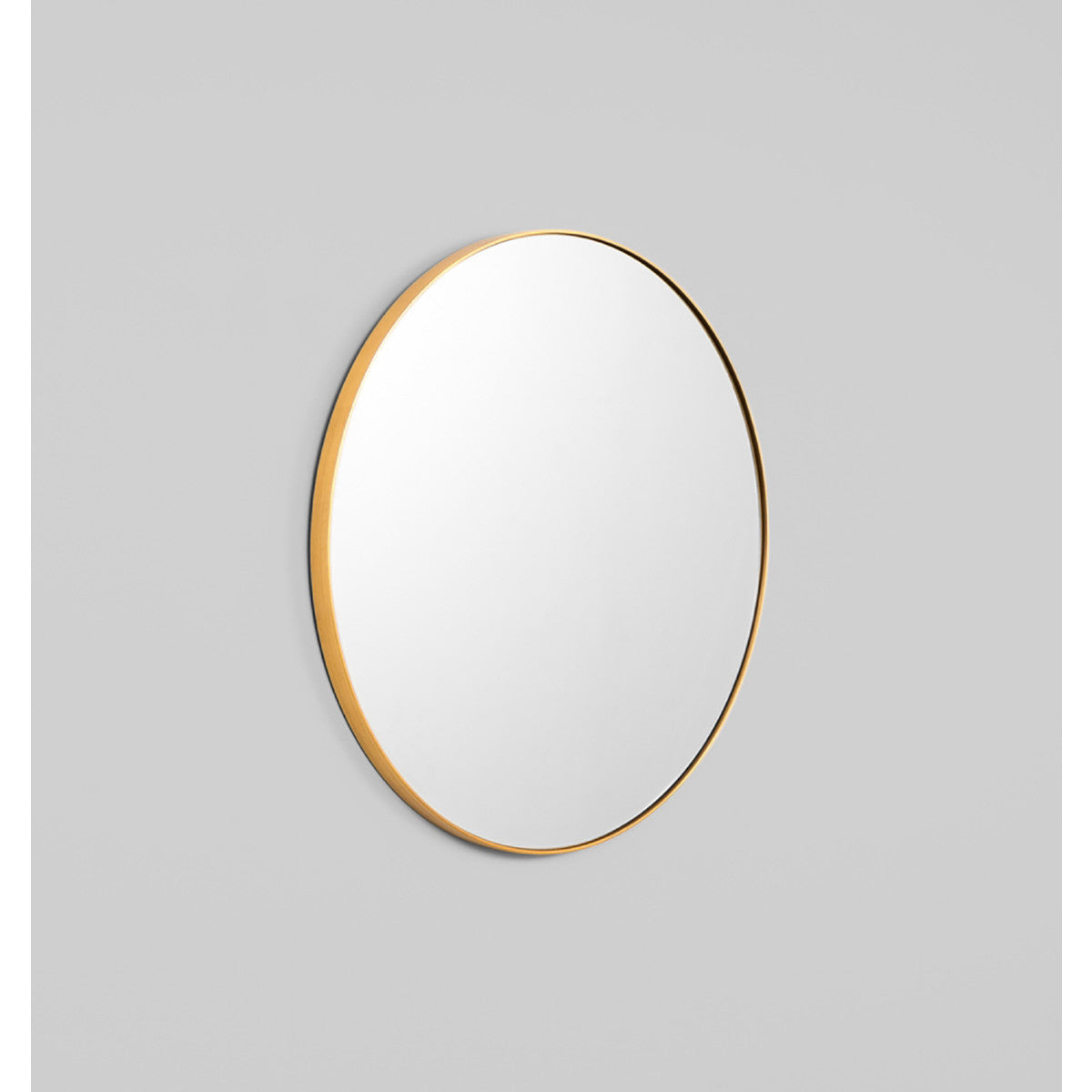 Bjorn Round Mirror - Brass Finish - Elegant Wall Decor for Living Room, Bedroom & Entryway - Perfect for Home & Office Décor