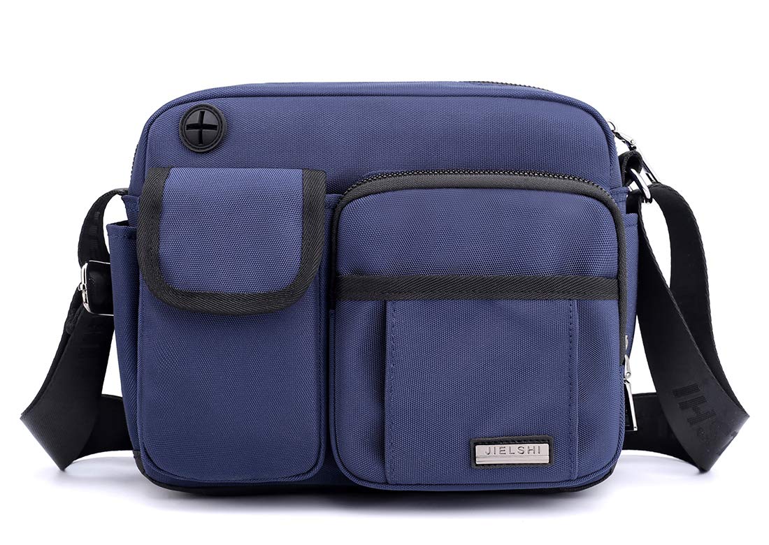 Mini Messenger Bag for Men & Women - Small Nylon Crossbody Shoulder Bag - Lightweight Travel Purse & Everyday Essentials Organizer - Perfect for Commuting, Shopping & Casual Outings