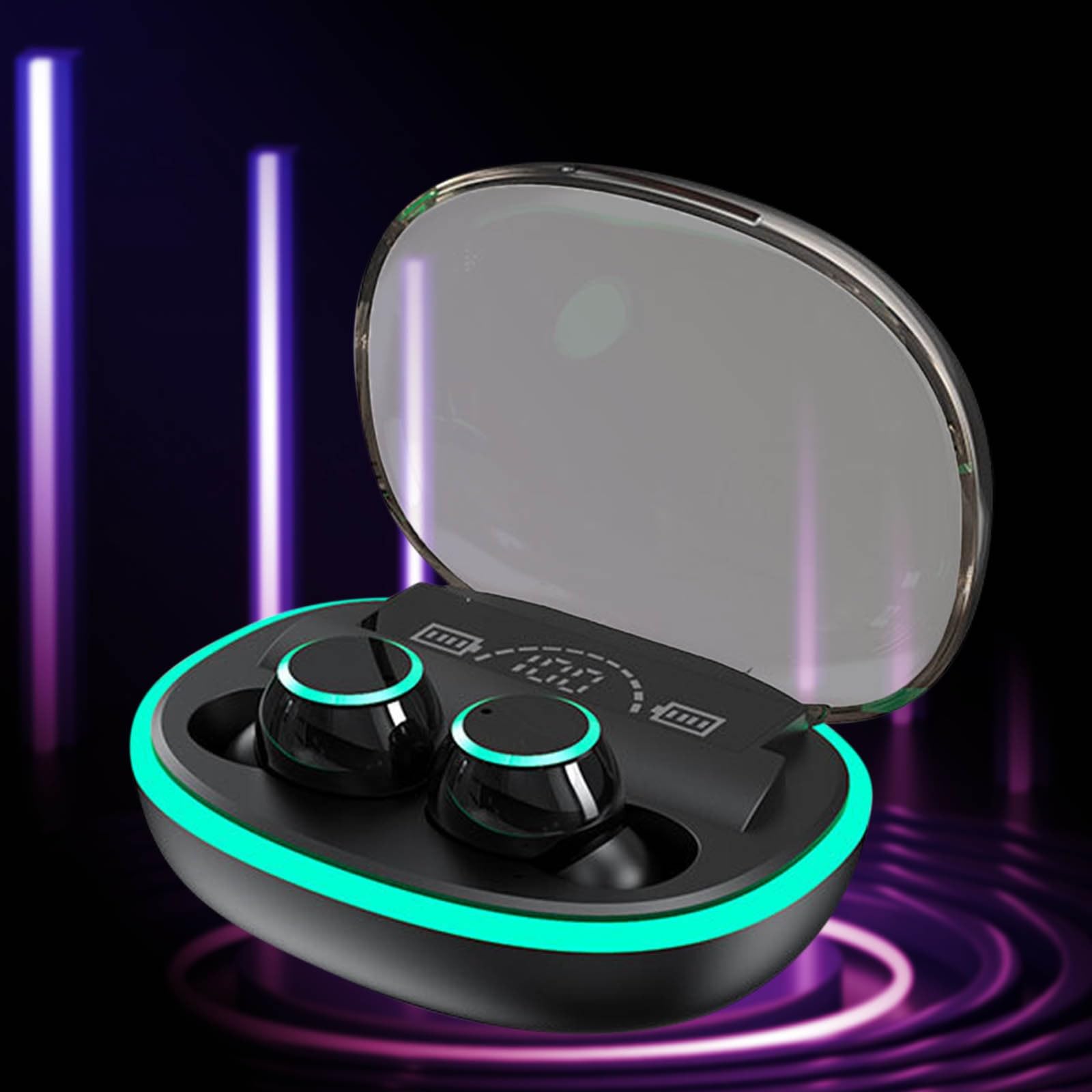 Wireless Earbuds Bluetooth 5.3 with HiFi Stereo Sound, 30H Playtime in-Ear Headphones for Gaming, Running, Workout & Daily Use - Perfect for Commuting, Gym and Travel