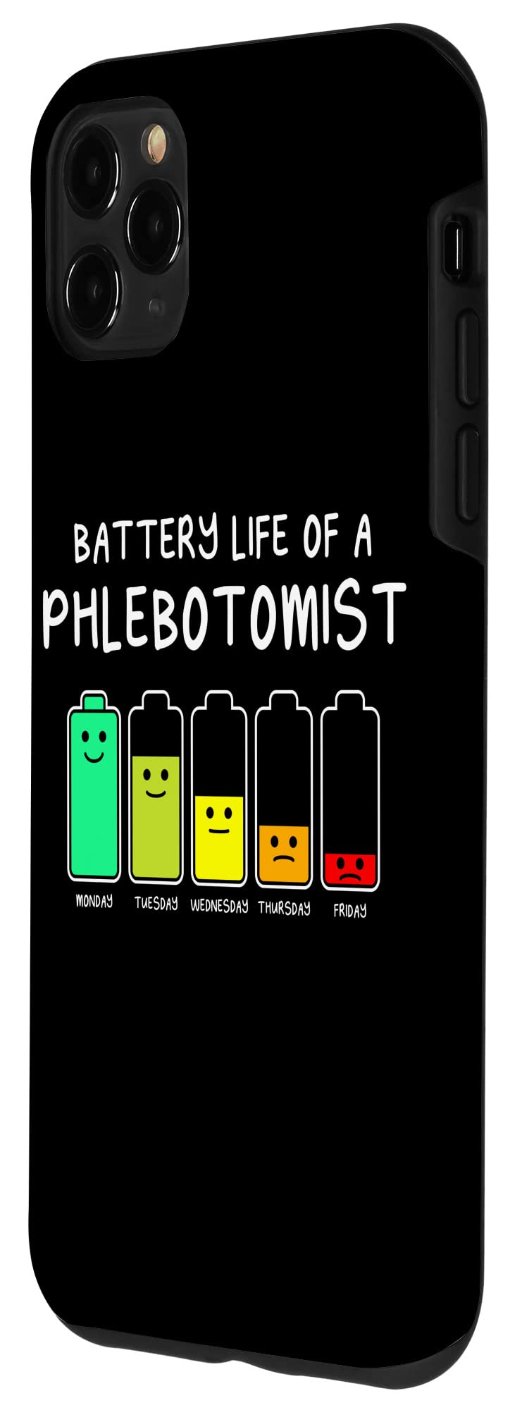 iPhone 11 Pro Max Case - Funny Phlebotomy Humor Design with Long Battery Life | Perfect Gift for Medical Students & Phlebotomists | Durable Protection for Daily Use & Work