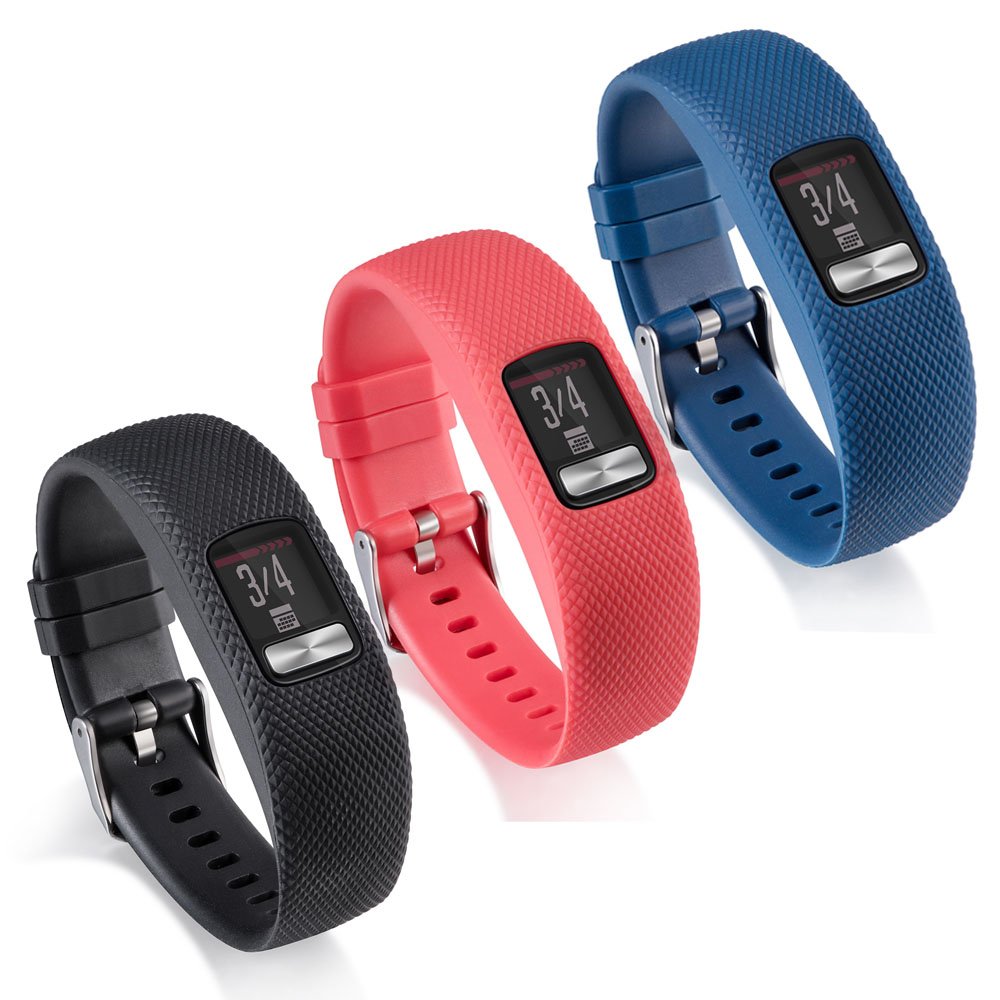 Garmin Vivofit 4 Replacement Band - Silicone Strap (3Pcs, Large) for Sports & Fitness