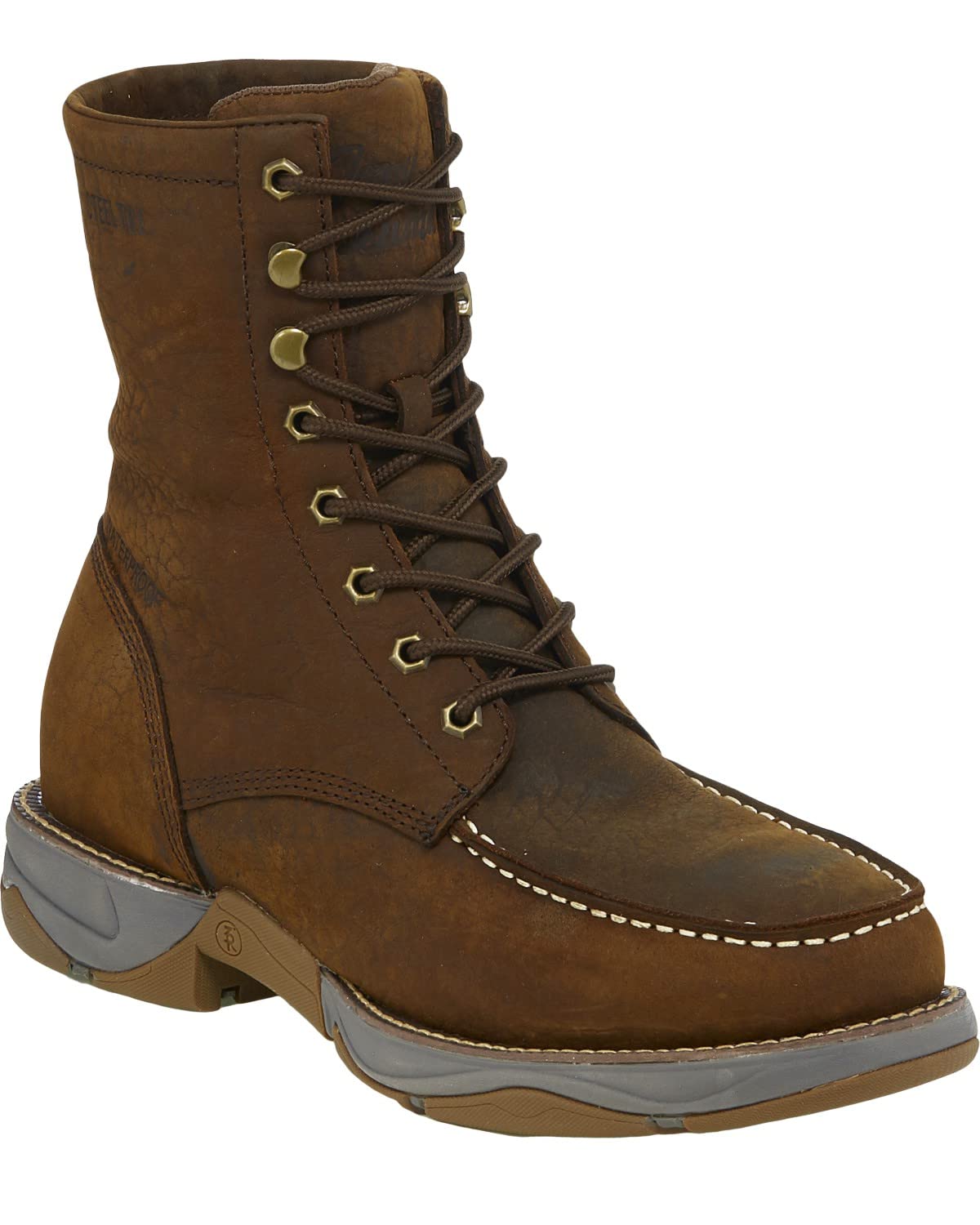 Tony Lama Men's WP Steel Junction Work Boot - Durable Safety Boots for Construction, Outdoor & Heavy Duty Work - Waterproof & Comfortable for All-Day Wear