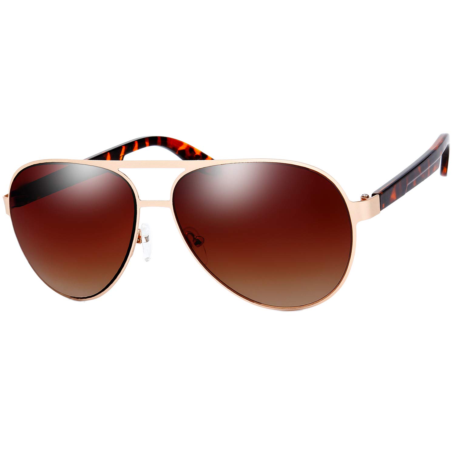 Classic Metal Frame Aviator Sunglasses for Men & Women - UV Protection Polarized Lenses - Retro Vintage Style - Perfect for Driving, Beach, and Outdoor Activities