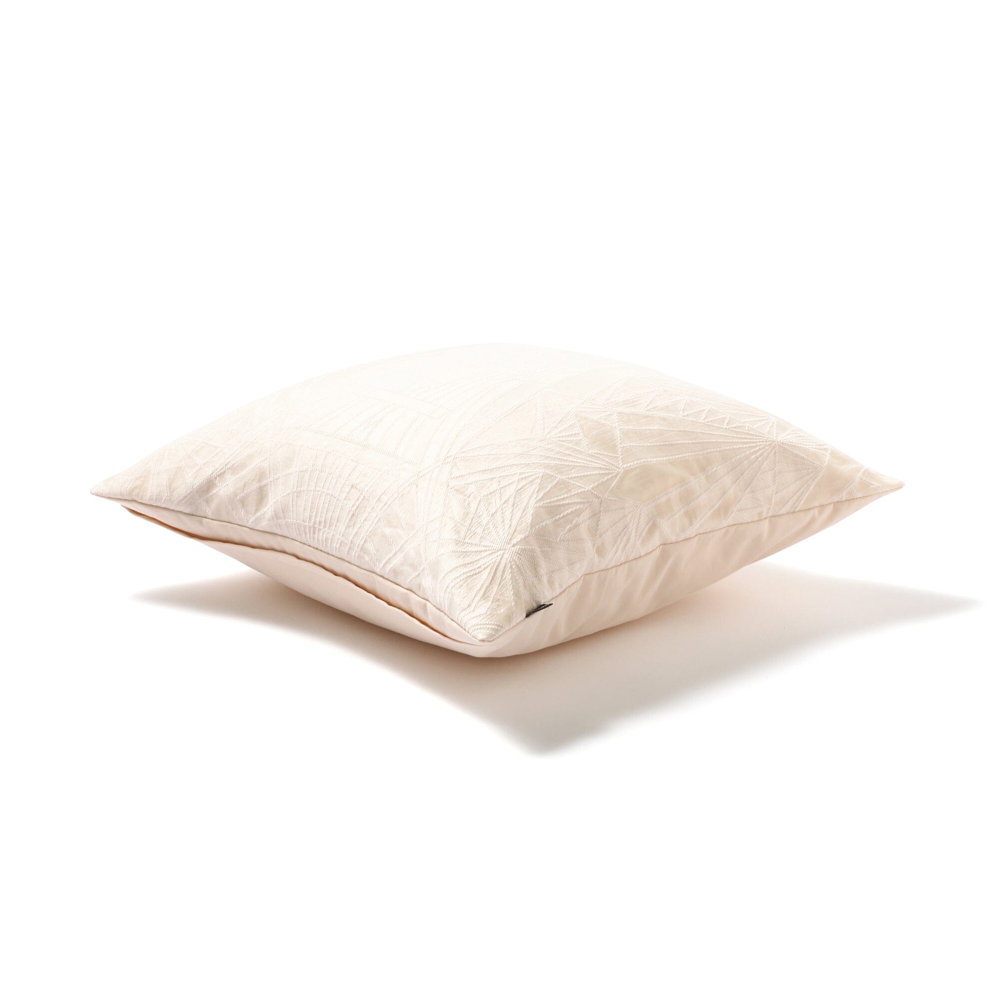 Premium JQ Line Cushion Cover 45x45cm - Soft White Square Pillow Case for Sofa, Bed & Home Decor - Machine Washable & Durable Fabric