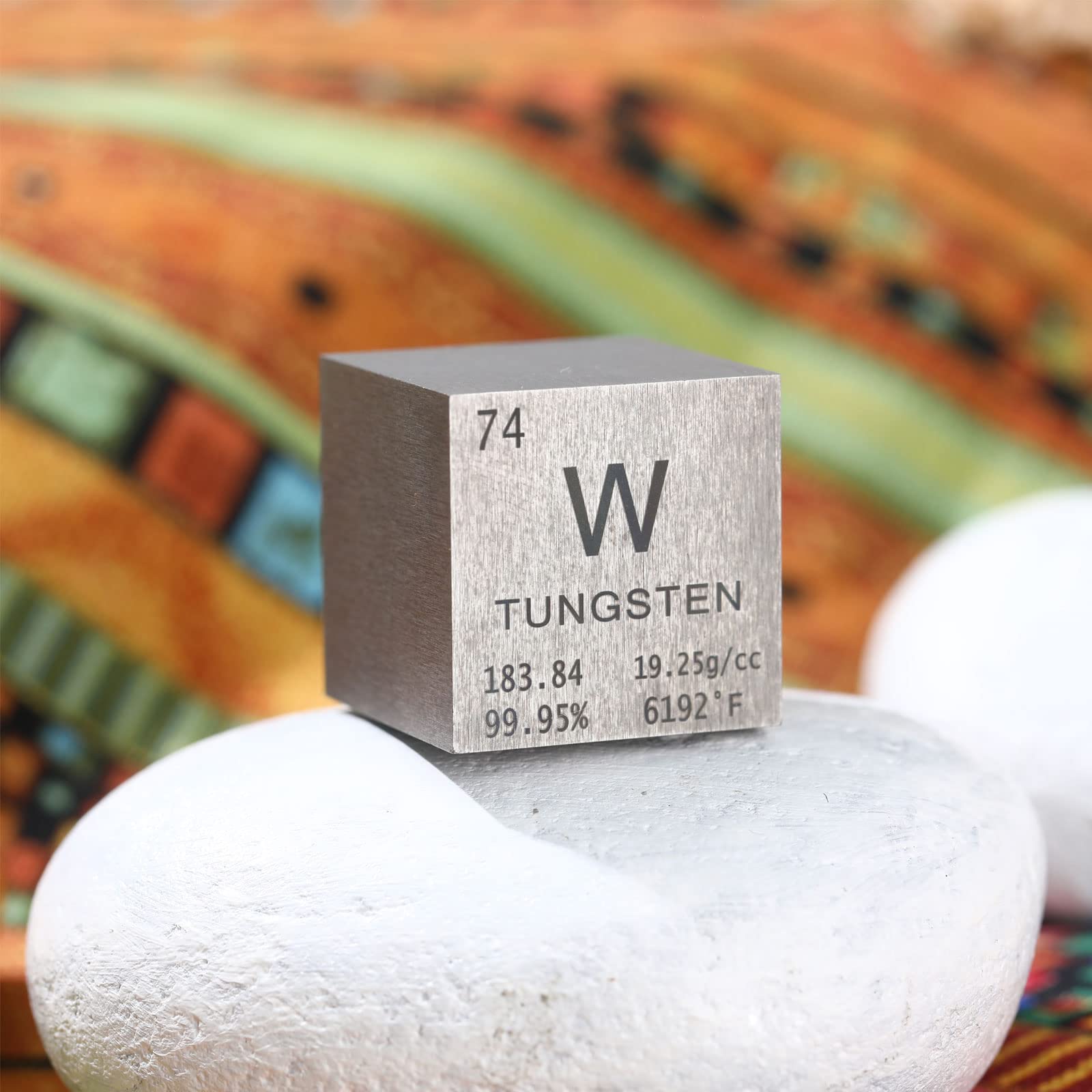 High Density Tungsten Cube (1 Inch) - Perfect for Element Collections, Science Lab Experiments & Physics Demonstrations | Great for STEM Education, Desk Decor & Unique Gift Ideas