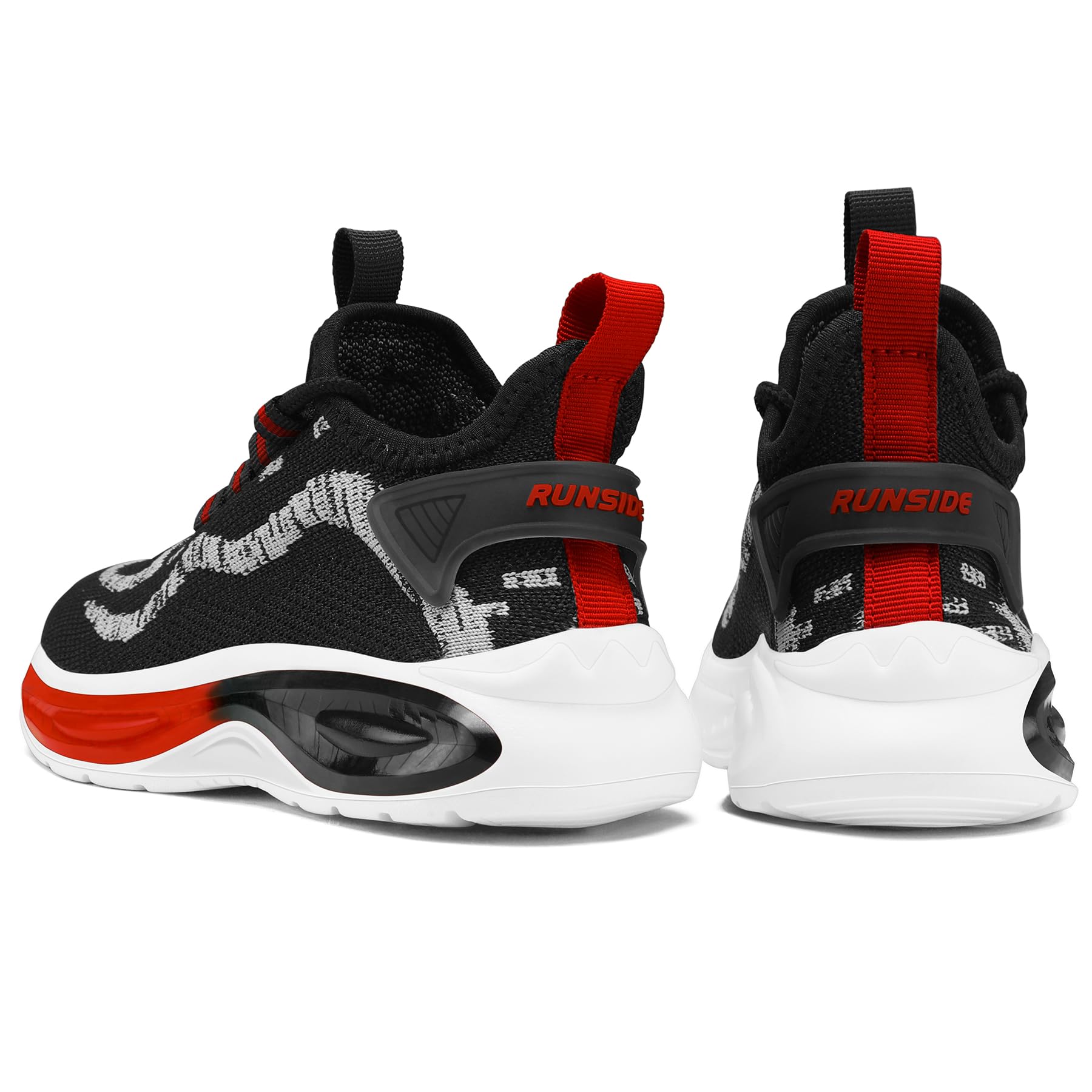 RUNSIDE Boys Girls Sneakers - Lightweight Breathable Kids Tennis Shoes for Walking, Running & Gym - Lace Up Athletic Shoes for Little & Big Kids - Perfect for School, Playground & Outdoor Activities