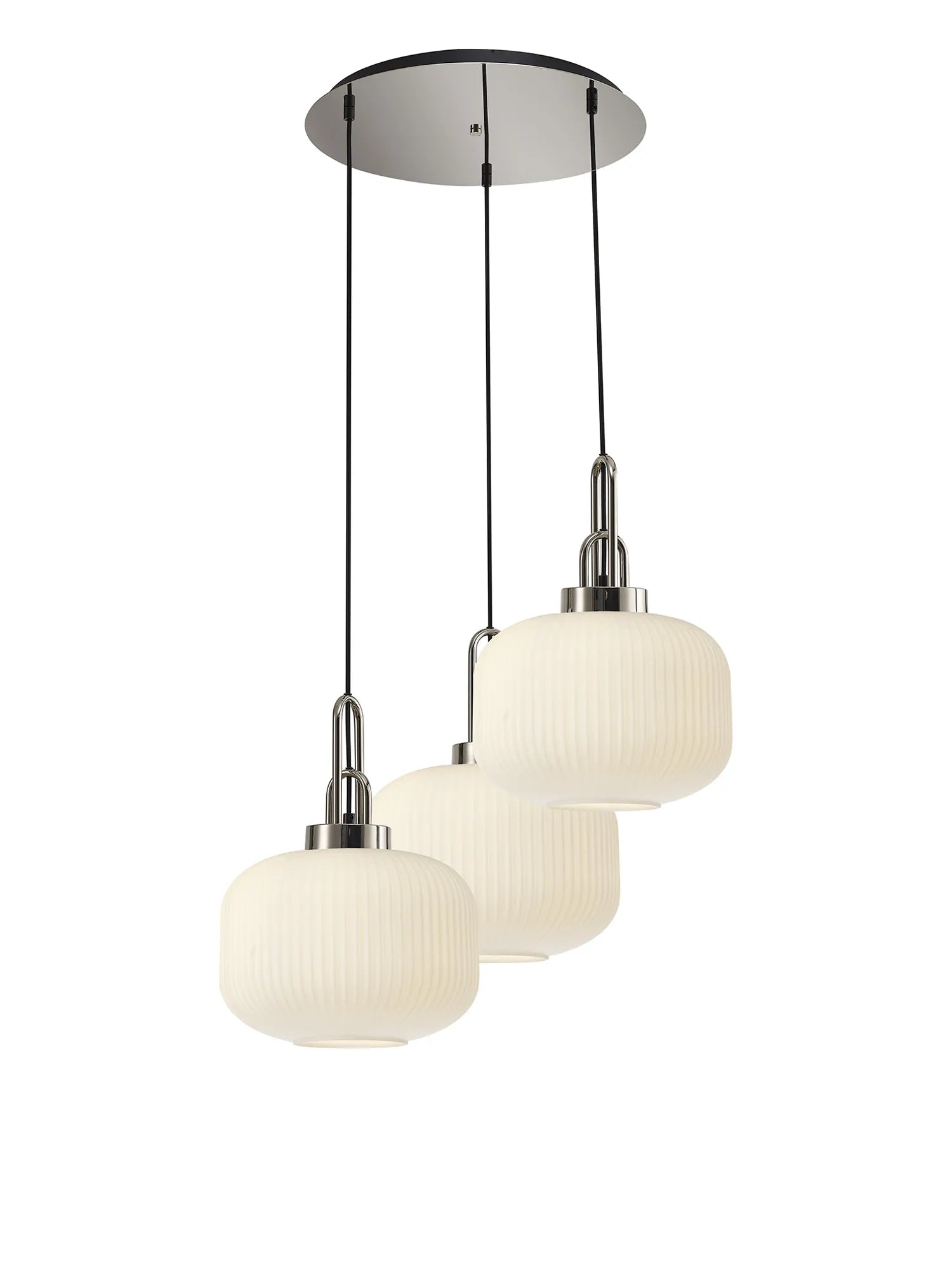 Stylish Cadiz 3-Light Cluster Pendant - Modern Ceiling Lighting Fixture for Dining Room, Kitchen Island & Living Room Decor