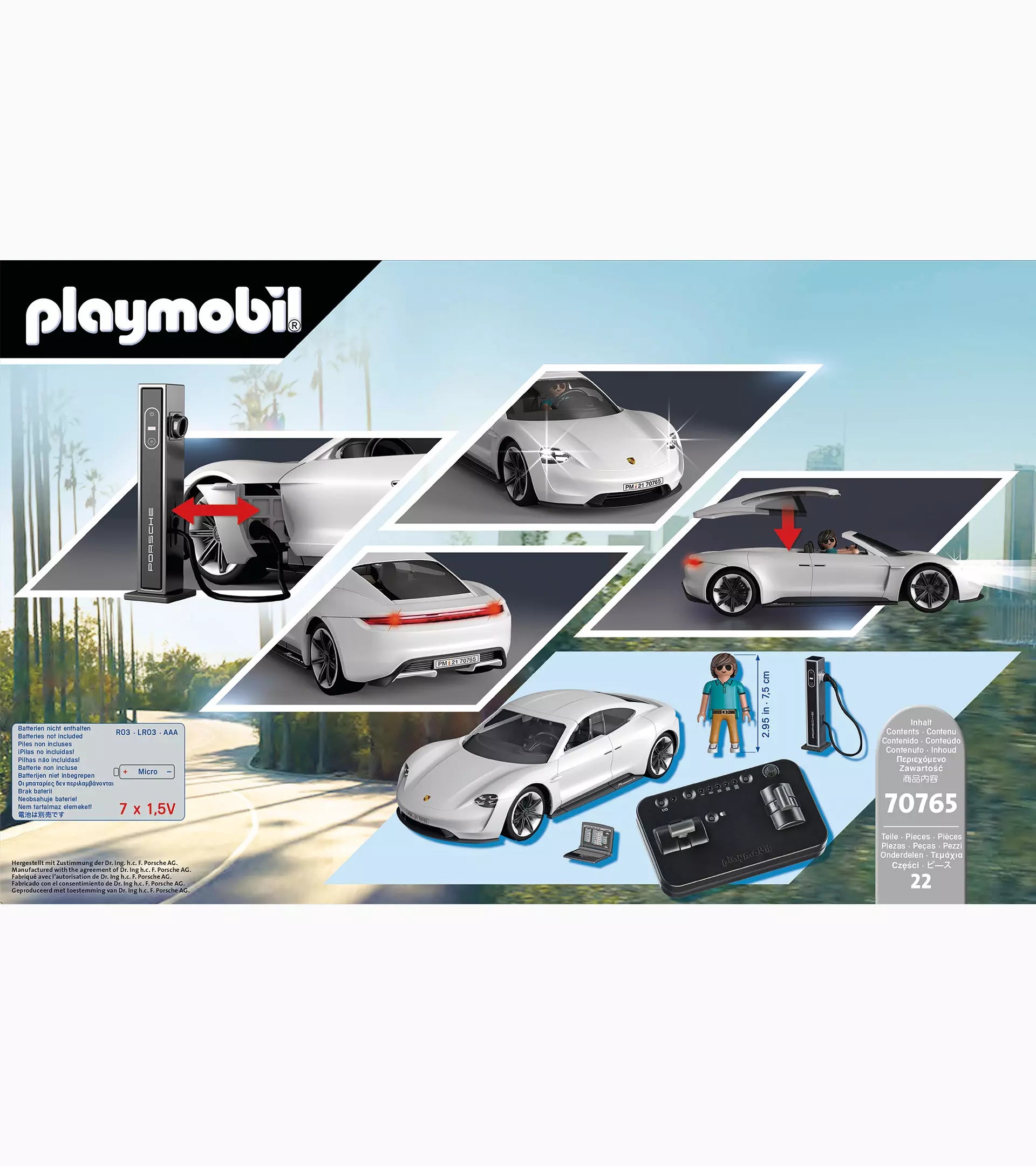 Playmobil® Porsche Mission E 2.0 Remote Control Car - High-Speed Electric Toy Car for Kids & Collectors | Perfect for Indoor Racing & Display Models | Clearance Sale