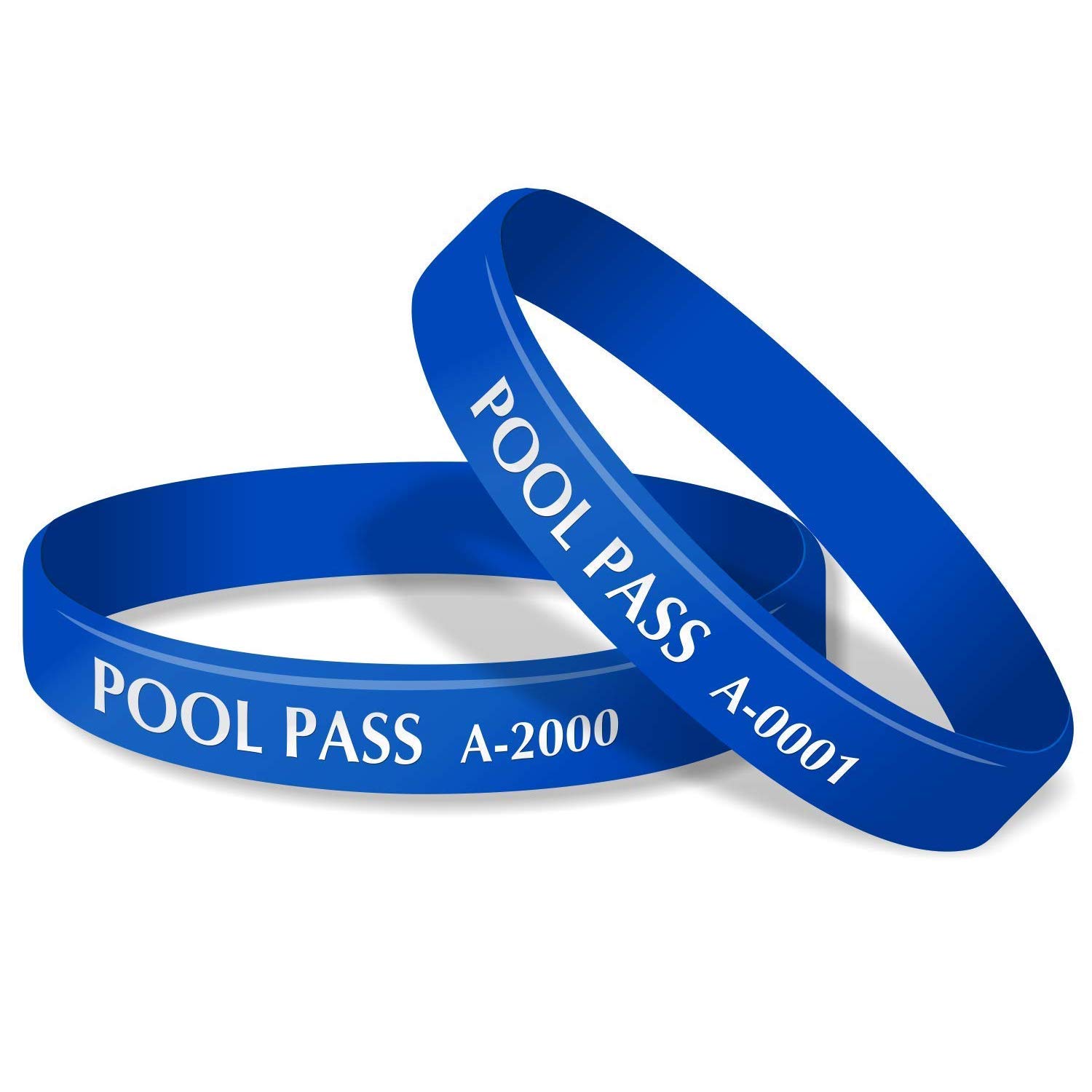 SmartSign Kids Pool Pass Silicone Wristbands - Waterproof & Durable Swim ID Bracelets for Children | Perfect for Summer Camps, Swim Lessons & Water Parks