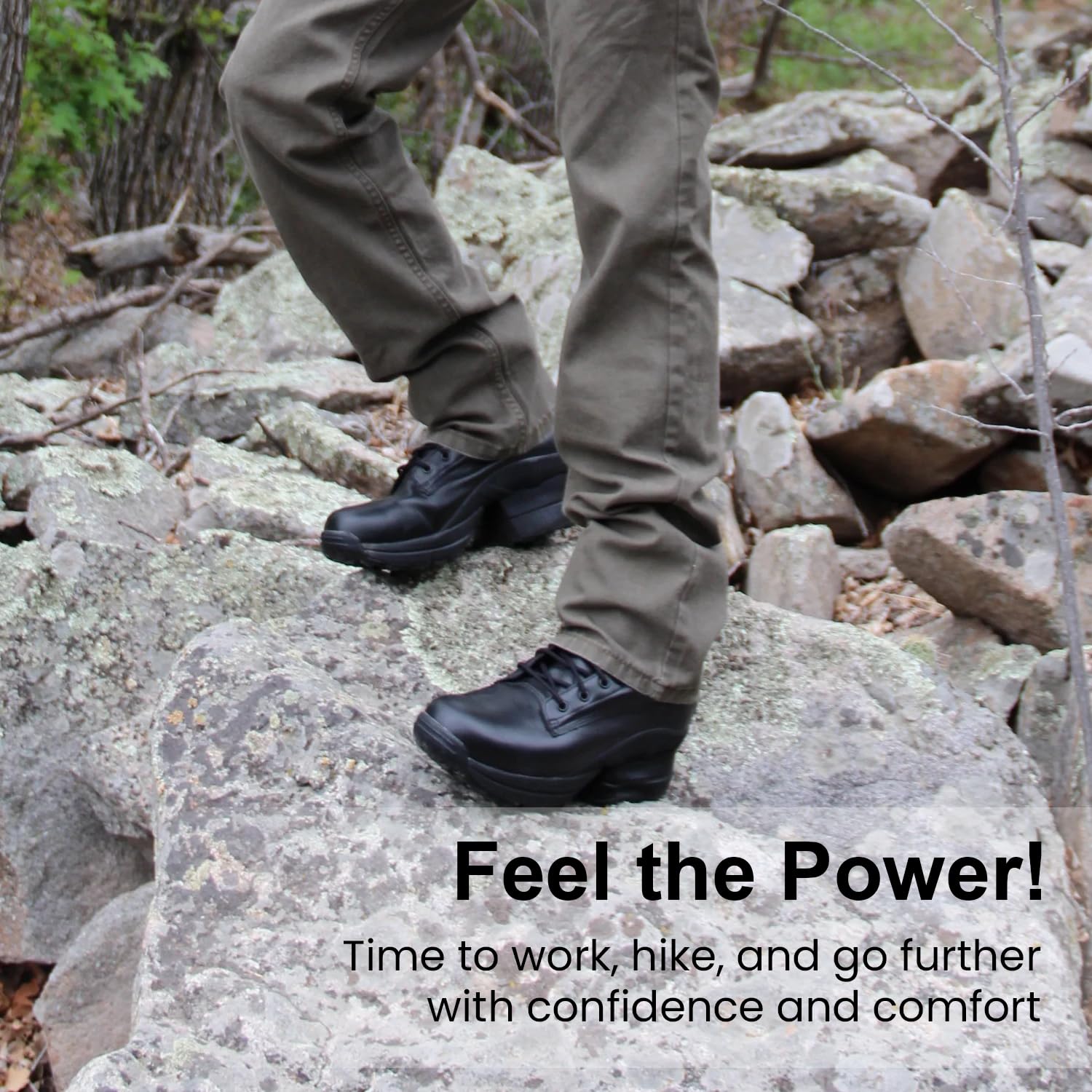 Z-CoiL Prime Men's Orthopedic Work Boots - Leather Safety Toe Shoes with Orthotic Support for Pain Relief & Comfort - Ideal for Construction, Warehouse & Standing All Day Workers