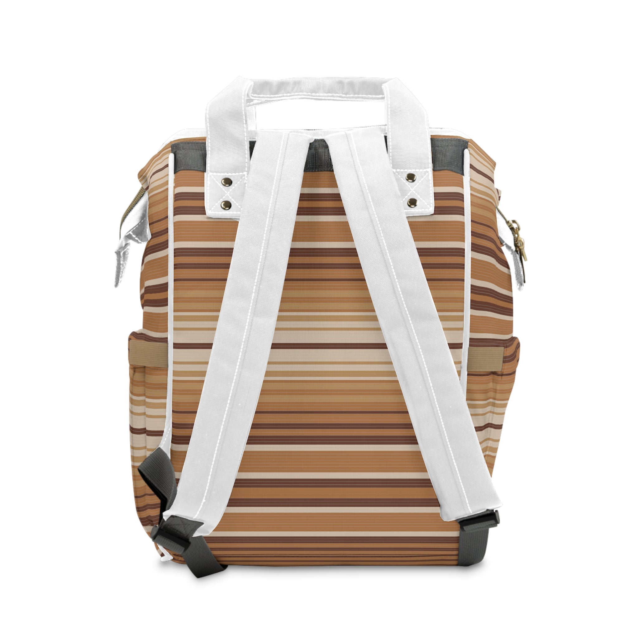 Stylish Striped Southwestern Diaper Backpack - Multifunctional Baby Bag for Moms, Perfect for Travel & Daily Use