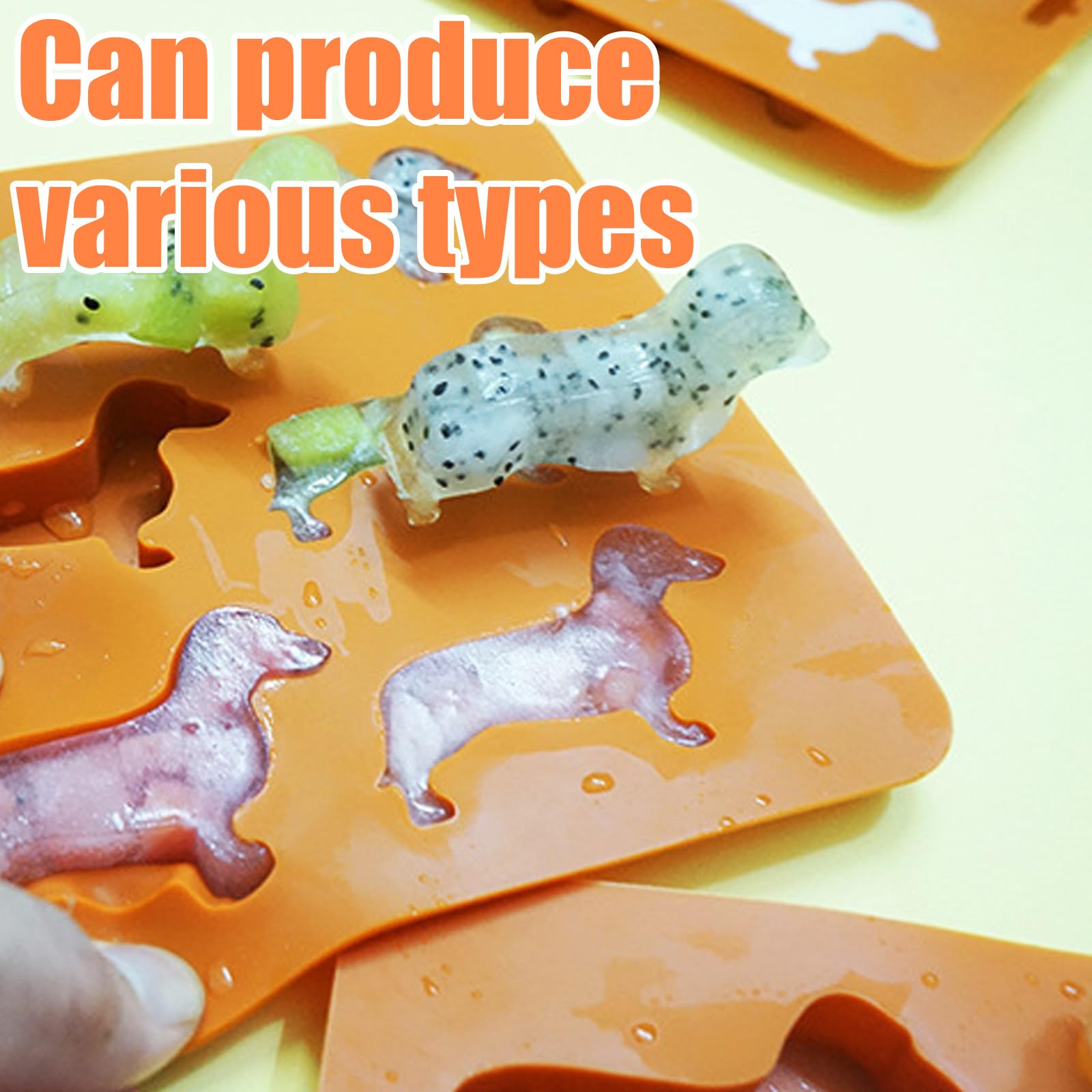BPA-Free Silicone Dachshund Dog Shaped Ice Cube Trays - Reusable Ice Molds for Cocktails, Drinks & Candy Making - Perfect for Parties, Home Bars & DIY Treats