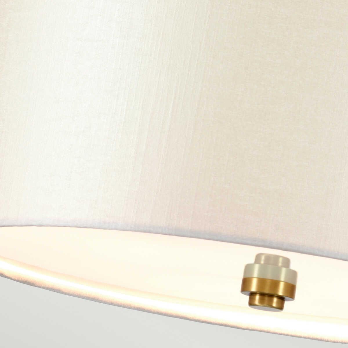 Designer Light Box Fletcher 18 Flush Mount Ceiling Light with Brass Finial - Perfect for Living Room, Bedroom, and Dining Room Lighting