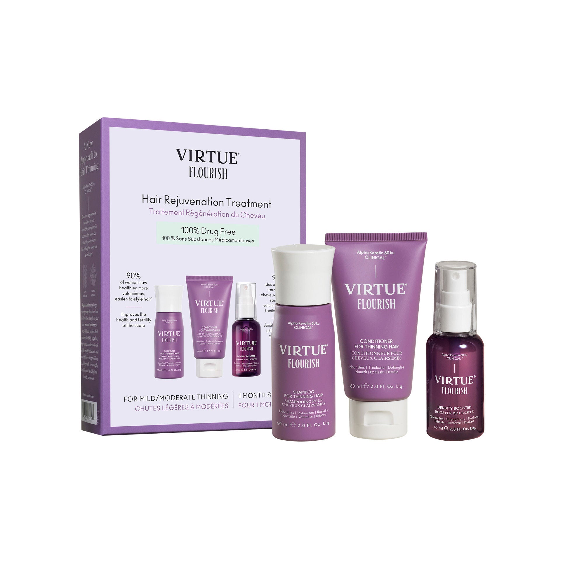 Flourish Nightly Intensive Hair Rejuvenation Treatment - 30 Day Supply for Damaged Hair Repair & Growth - Perfect for Nighttime Hair Care Routine & Salon-Quality Results at Home