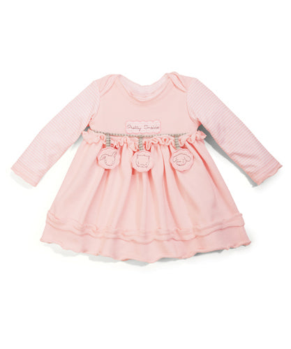 Pretty Inside Dress for Baby Girls 12 Months - Soft & Comfortable Cotton Outfit for Special Occasions & Photo Shoots
