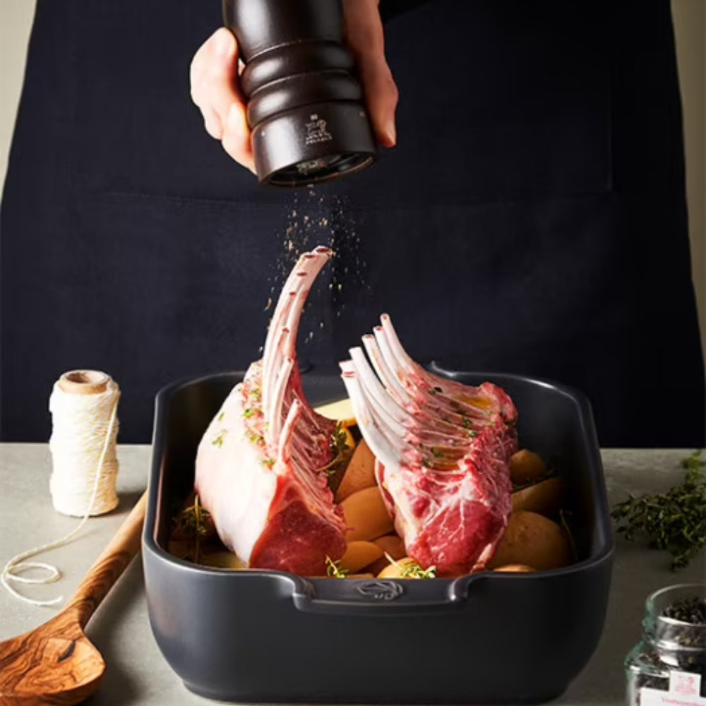 Peugeot Paris 7 Inch Premium Salt Grinder - Adjustable Coarseness, Durable Stainless Steel - Perfect for Gourmet Cooking, Baking & Tabletop Seasoning