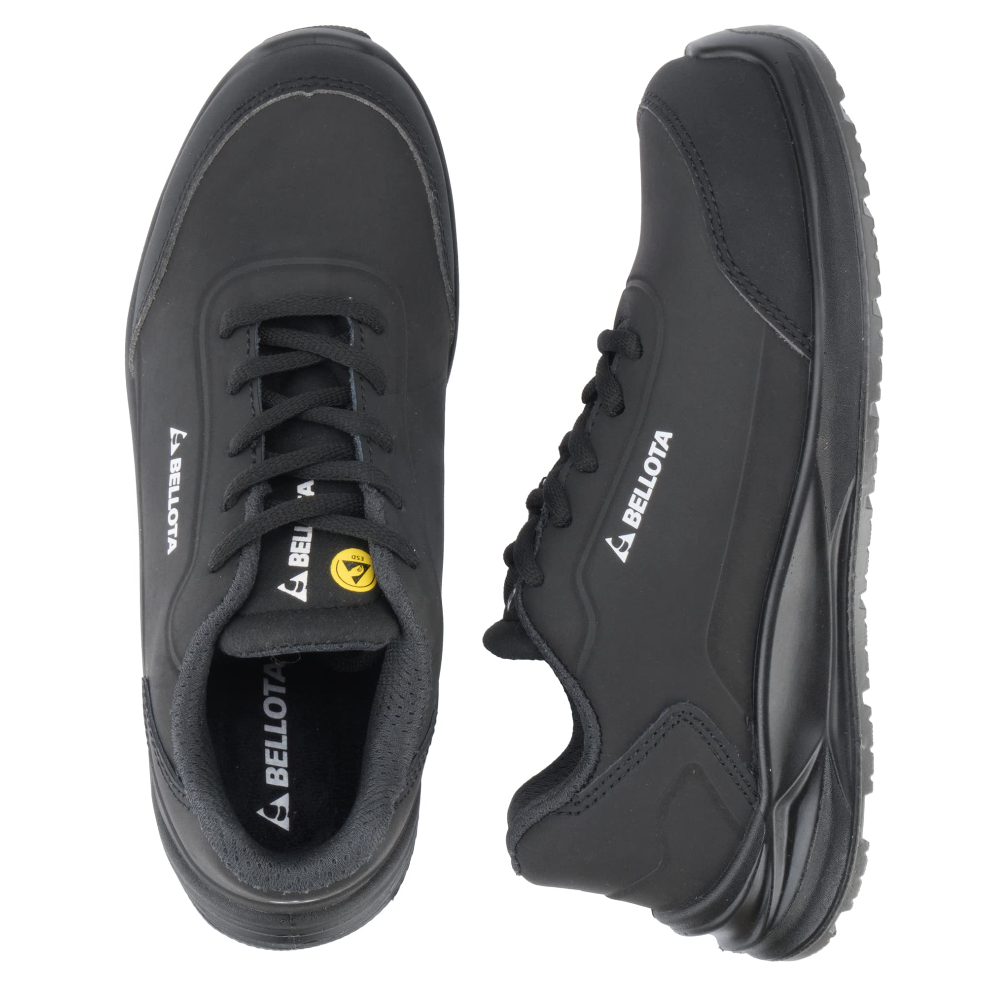Bellota Women's Safety Shoes Flex Carbon S3 - Black/White Industrial Work Footwear Size 9.5 UK - Slip Resistant & Comfortable for Warehouse, Construction & Factory Workers