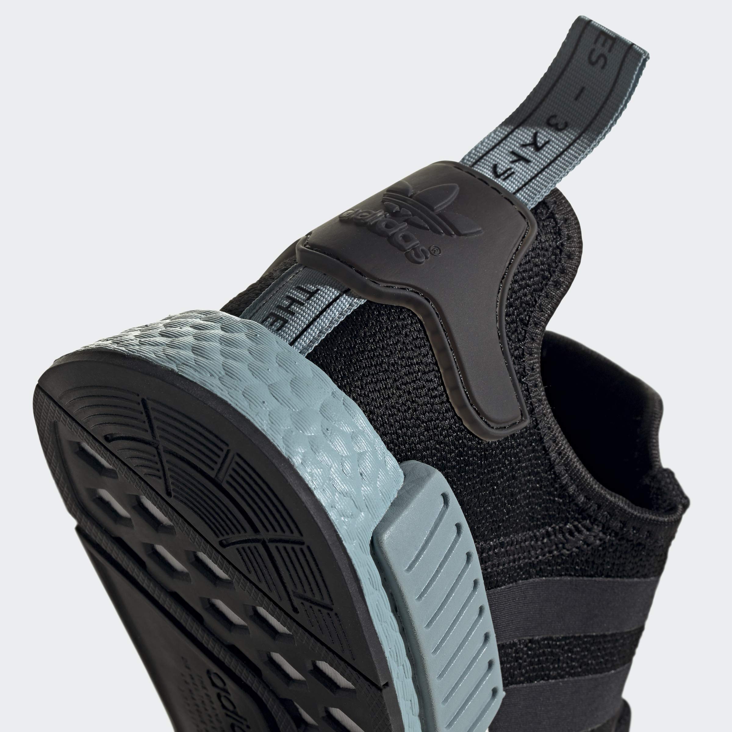 adidas Originals Women's NMD_R1 Sandals - Black/Ash Grey | Comfortable Athletic Slides for Running, Gym & Casual Wear | Size 11 US