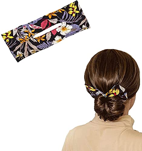 2021 Fashion Deft Bun Maker - Magic Clip Hair Bun Tool for French Twist & Donut Hairstyles | Classy Multicolor Cloth Hair Clip | Must-Have Hairstyling Accessory for Women & Girls (Perfect for Parties, Weddings & Daily Styling)