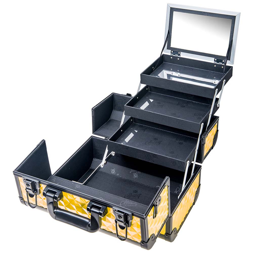 Professional Fantasy Collection Makeup Train Case - Large Capacity Cosmetic Organizer for Makeup Artists & Beauty Enthusiasts | Perfect for Salon, Travel & Home Storage