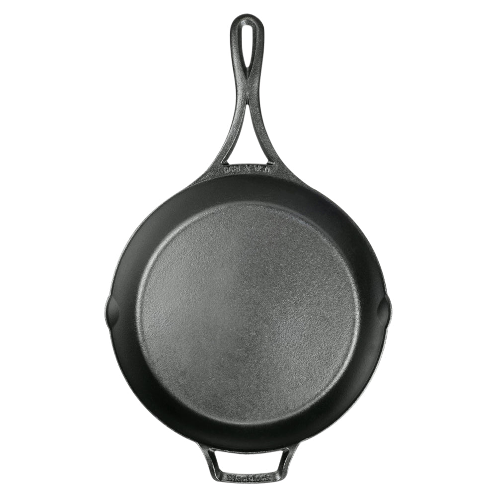 Premium Cast Iron BLACKLOCK Skillet 26cm - Heavy Duty Pre-Seasoned Frying Pan for Stovetop, Oven & Grill - Perfect for Searing Steaks, Baking Bread & Camping Cooking