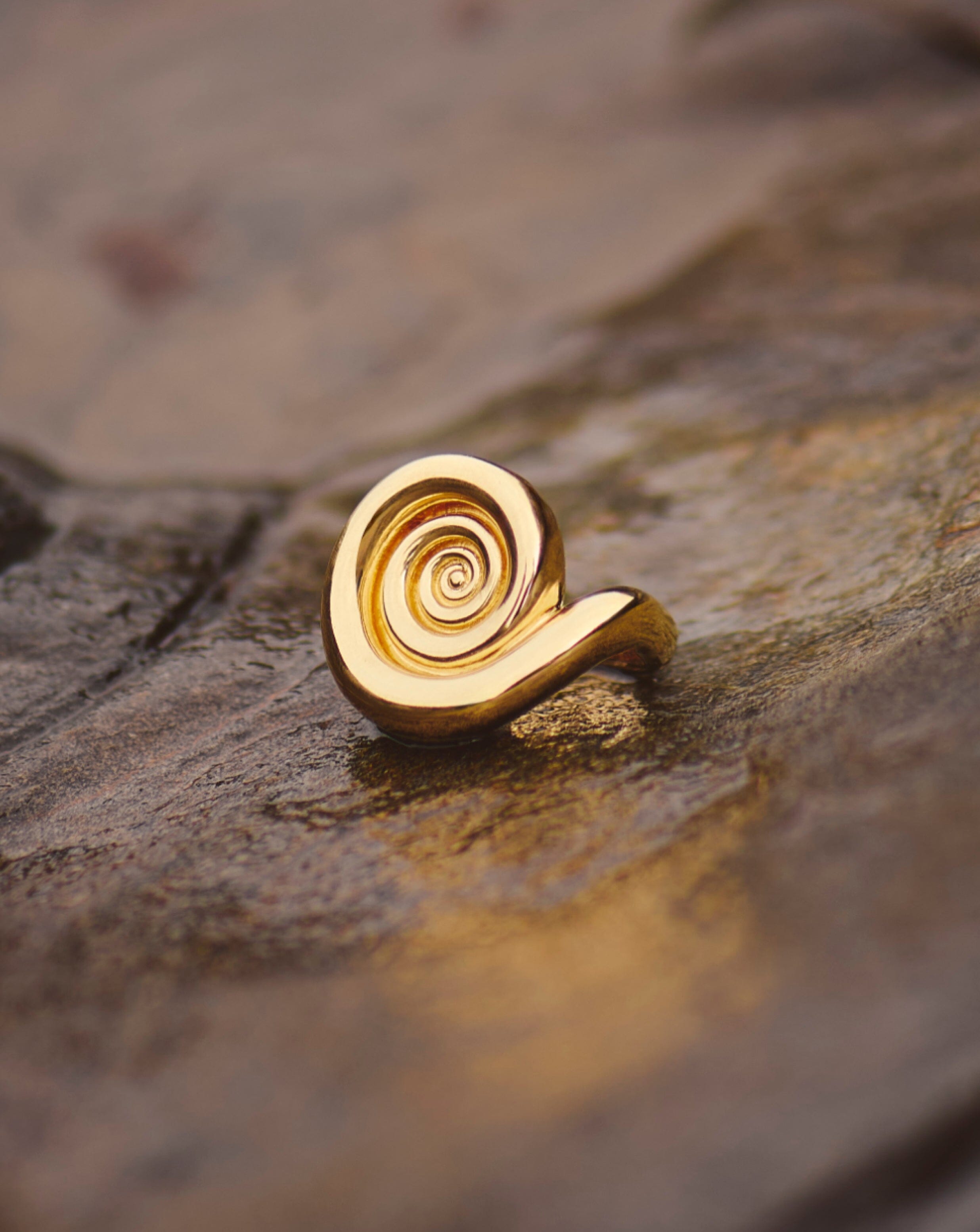 18k Gold Plated Spiral Statement Ring for Women - Elegant Boho Jewelry Gift for Party, Wedding & Everyday Wear