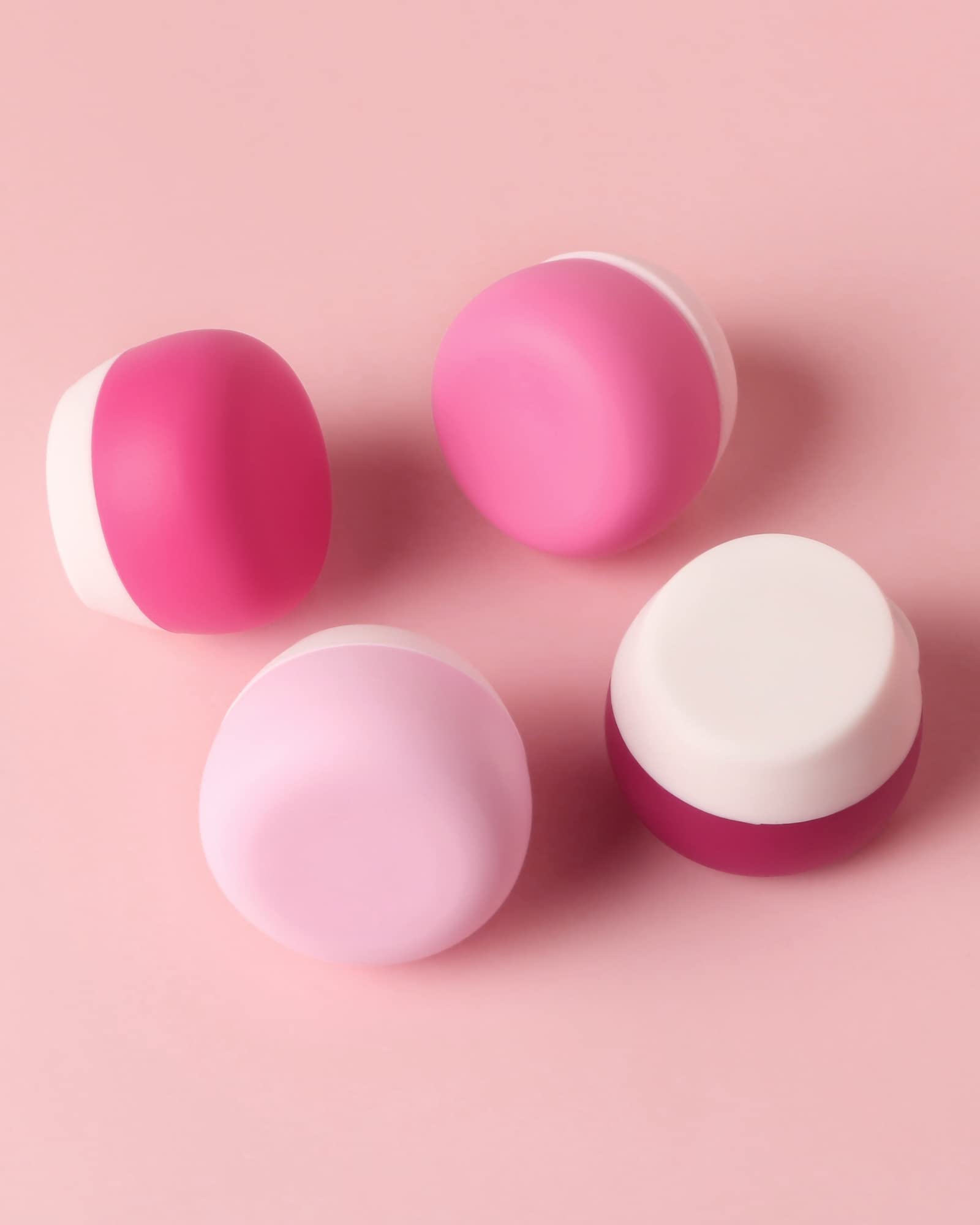 TSA Approved Leak-Proof Silicone Travel Containers for Toiletries - 4-Piece Set of Cream Jars for Cosmetic, Makeup, Face & Body Care | Perfect for Air Travel, Gym Bags & On-The-Go Essentials