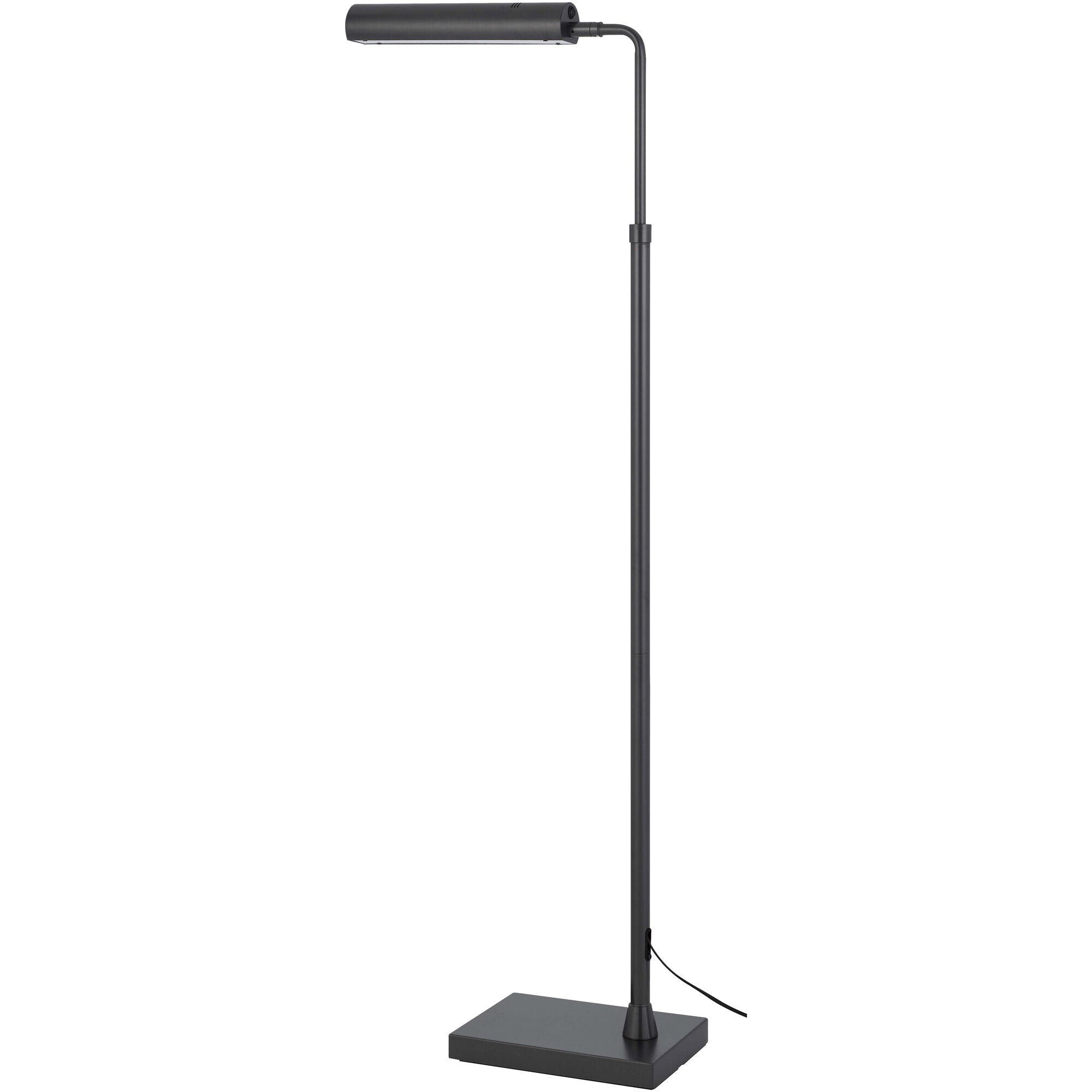 Modern Delray Floor Lamp with Adjustable Height - Stylish LED Standing Light for Living Room, Bedroom & Office - Perfect for Reading, Working & Relaxing