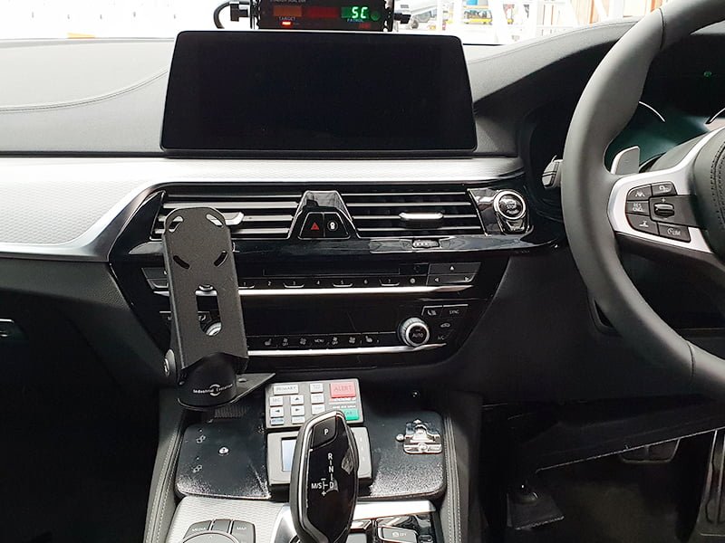 Industrial Evolution InDash Mount for BMW 530D (2018+) - Left Hand Drive - Premium Car Phone Holder for Safe Driving & GPS Navigation