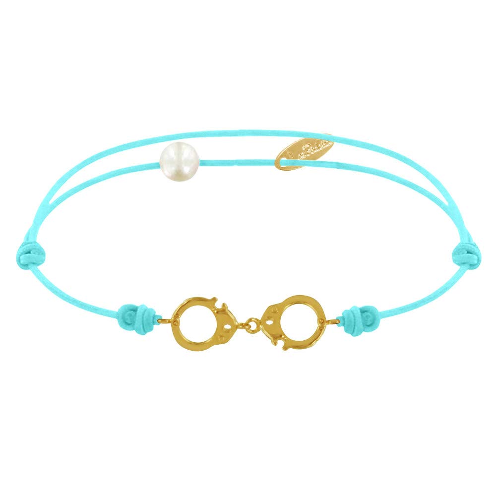 Small Gold Plated Handcuff Link Bracelet - Elegant Jewelry for Women, Perfect for Parties, Date Nights & Fashion Accessories