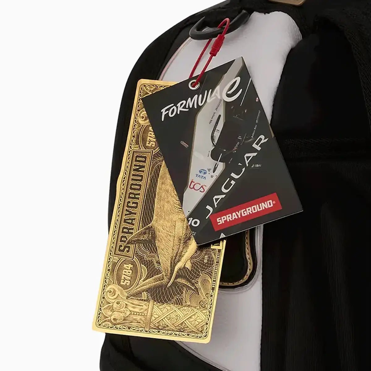 Jaguar Formula E LED Backpack - Light Up Racing Style for School, Travel & Night Events | USB Rechargeable & Water-Resistant
